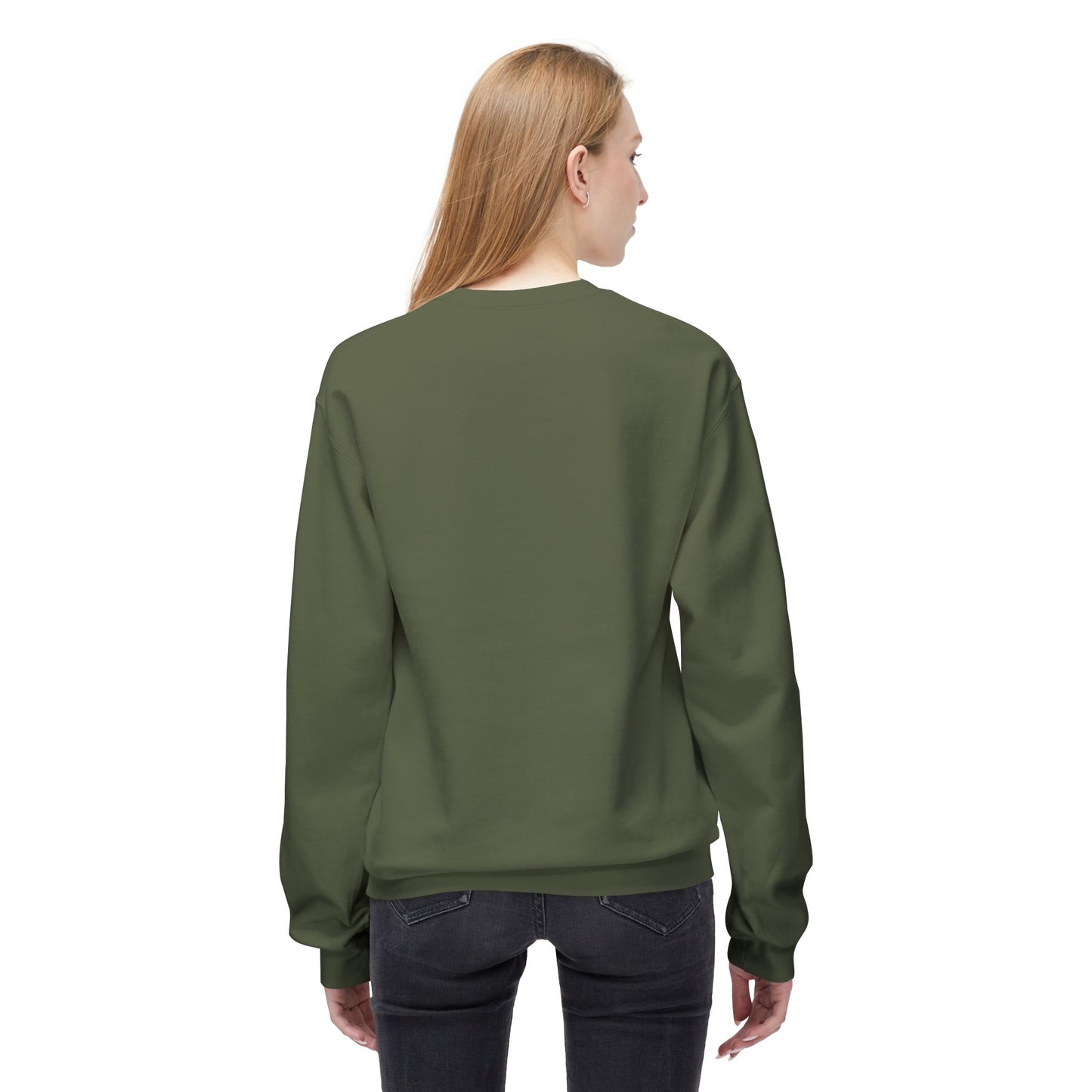 Chic Fleece Crewneck Sweatshirt - Cozy Unisex Pullover, Gift for Her/Him, Casual Layer, Perfect for Fall/Winter, Everyday Comfort