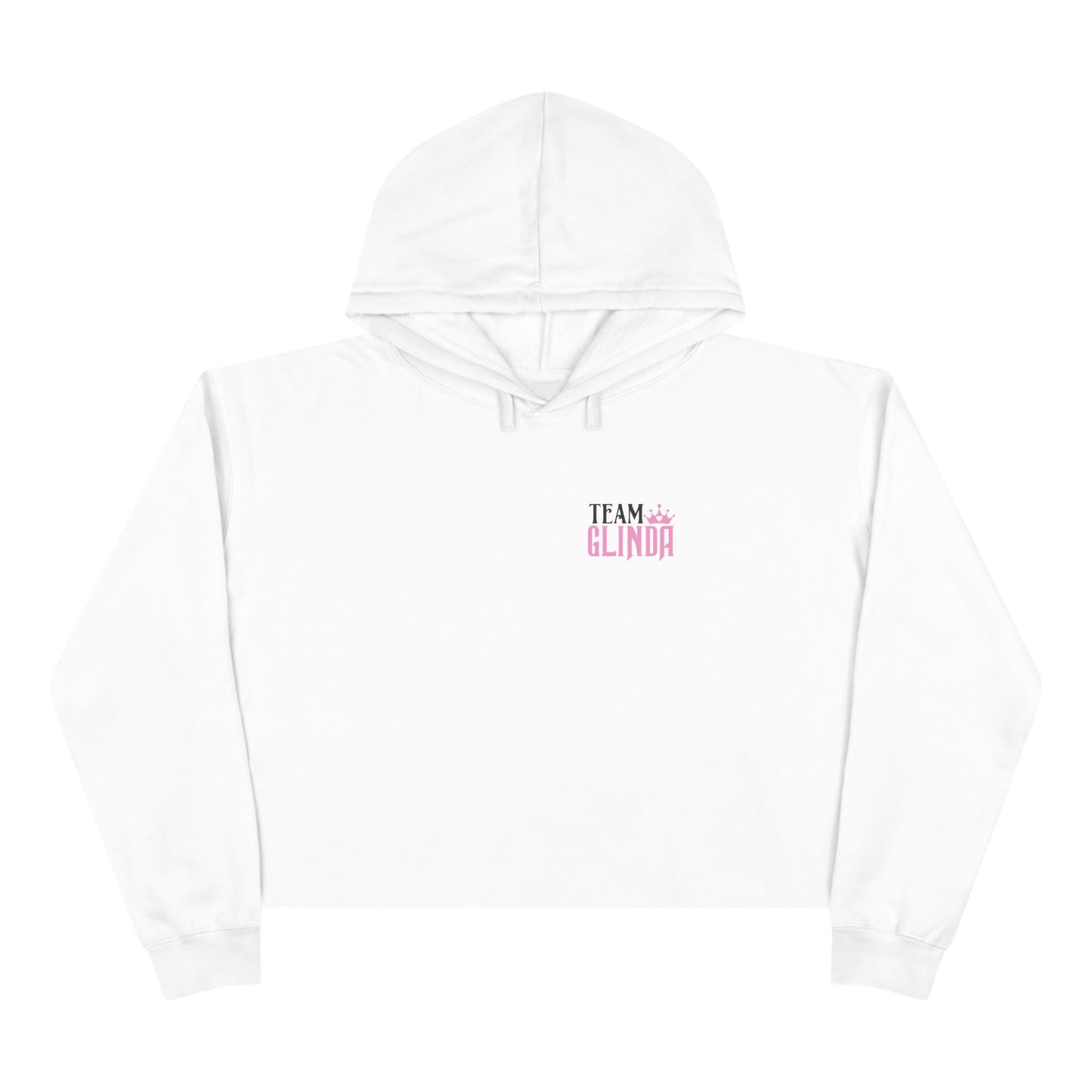 Team Glinda Crop Hoodie - Stylish Bulk Hoodie, Unique Gym Wear, Trendy Fashion Sweatshirt, Gift for Friends, Motivational Apparel