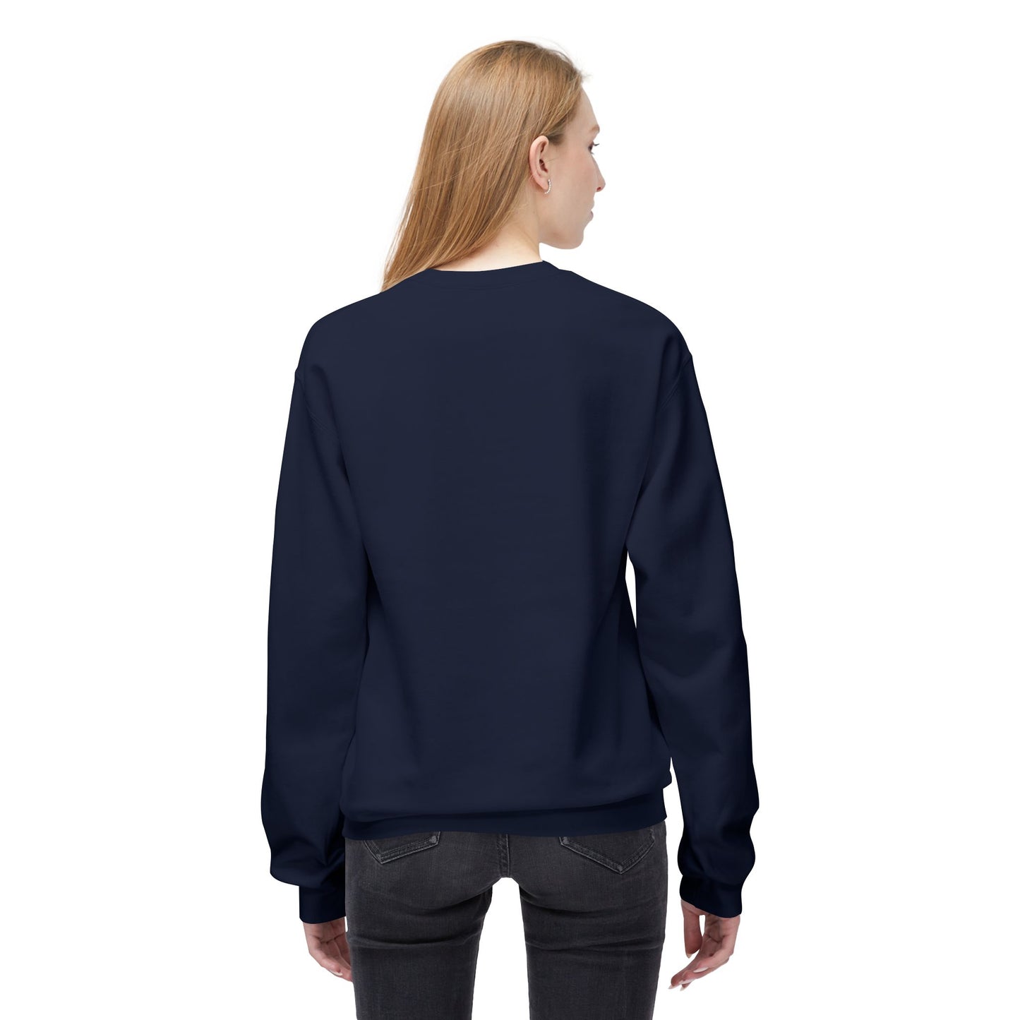 Chic Fleece Crewneck Sweatshirt - Cozy Unisex Pullover, Gift for Her/Him, Casual Layer, Perfect for Fall/Winter, Everyday Comfort