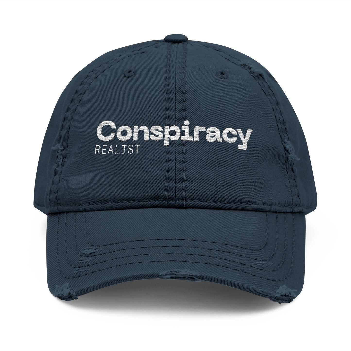 Distressed Dad Hat - Conspiracy Realist, My Tinfoil Hat - Casual Cap, Outdoor Hat, Gift for Dads, Funny Headwear, Trendy Fashion