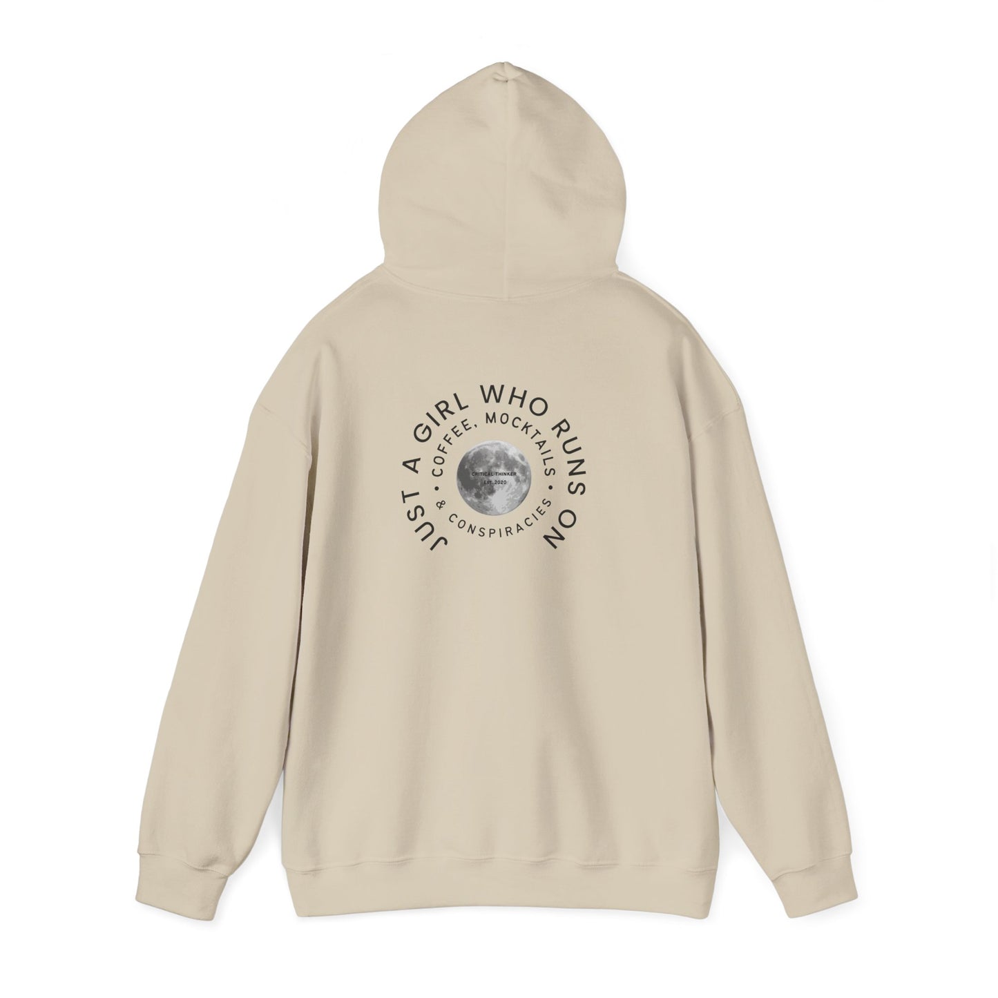 Just a Girl Who Runs Hoodie: Unisex Heavy Blend Sweatshirt, Cozy Gift, Activewear, Running Apparel, Fitness Motivation