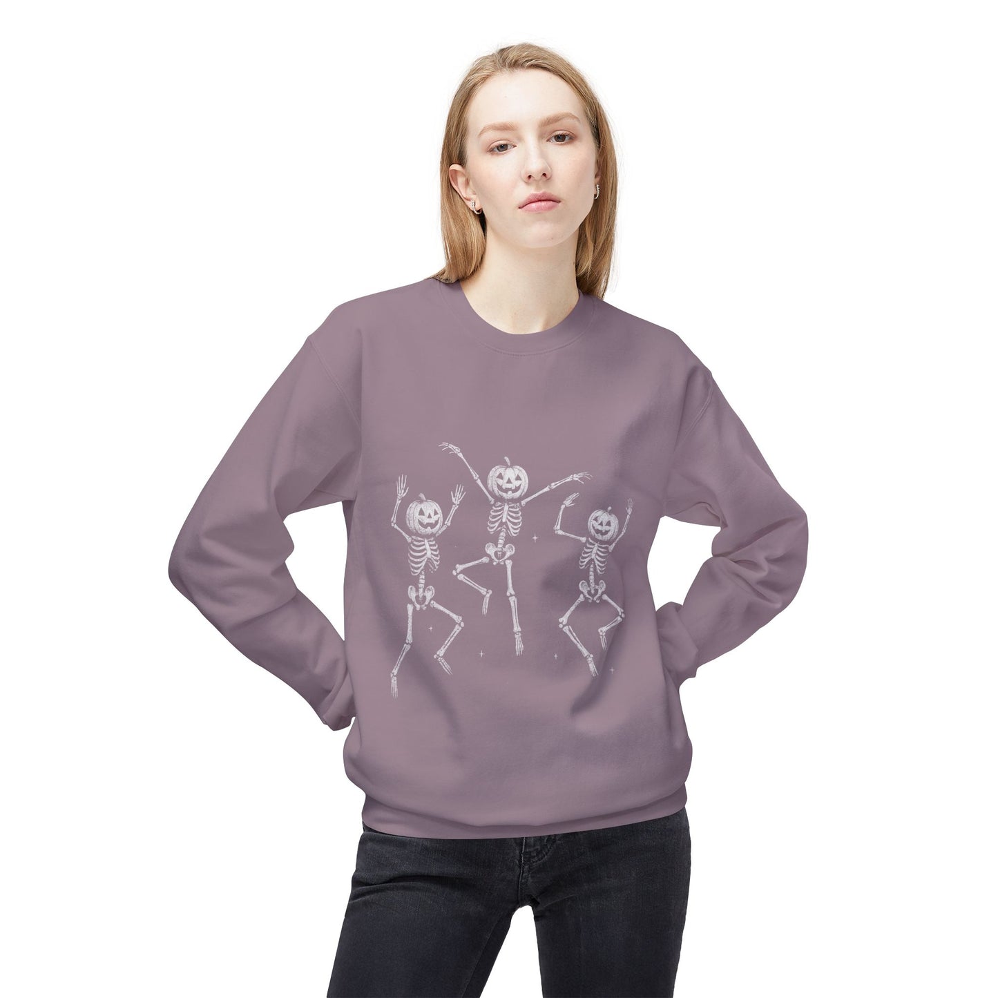 Chic Fleece Crewneck Sweatshirt - Cozy Unisex Pullover, Gift for Her/Him, Casual Layer, Perfect for Fall/Winter, Everyday Comfort