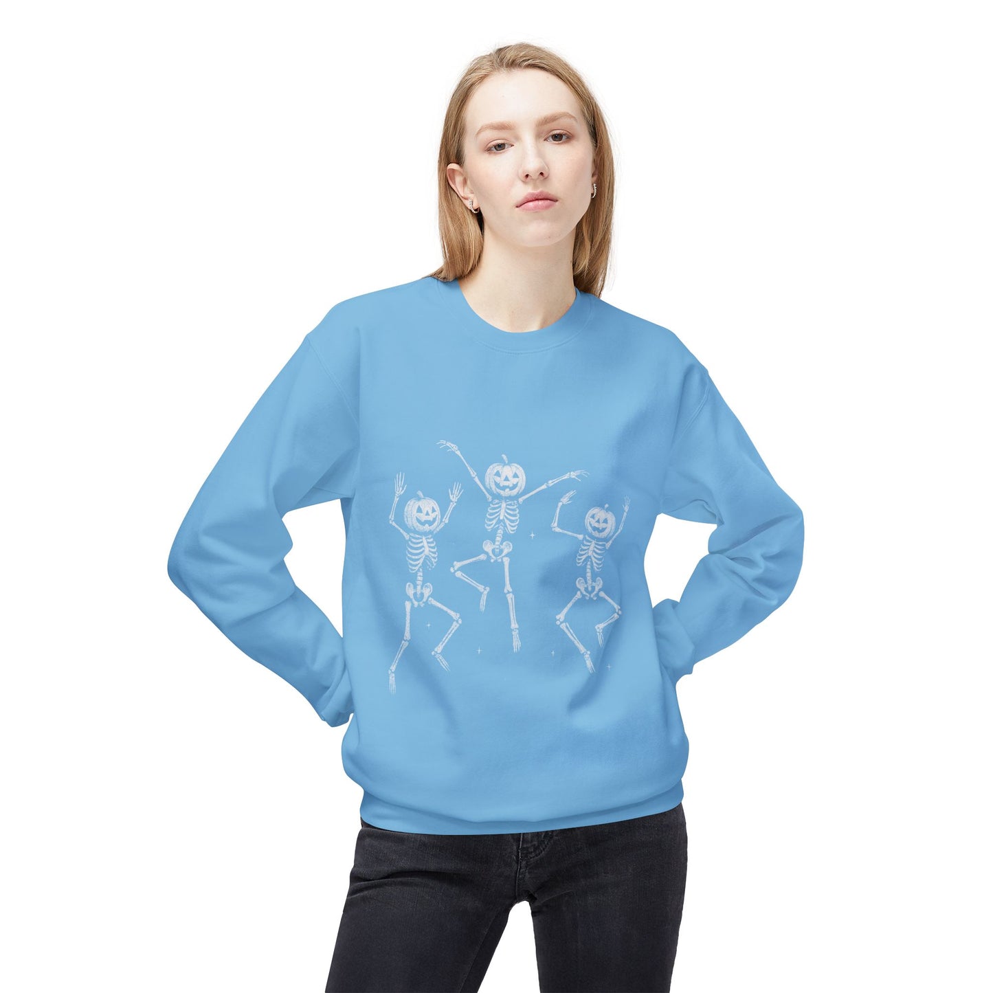 Chic Fleece Crewneck Sweatshirt - Cozy Unisex Pullover, Gift for Her/Him, Casual Layer, Perfect for Fall/Winter, Everyday Comfort