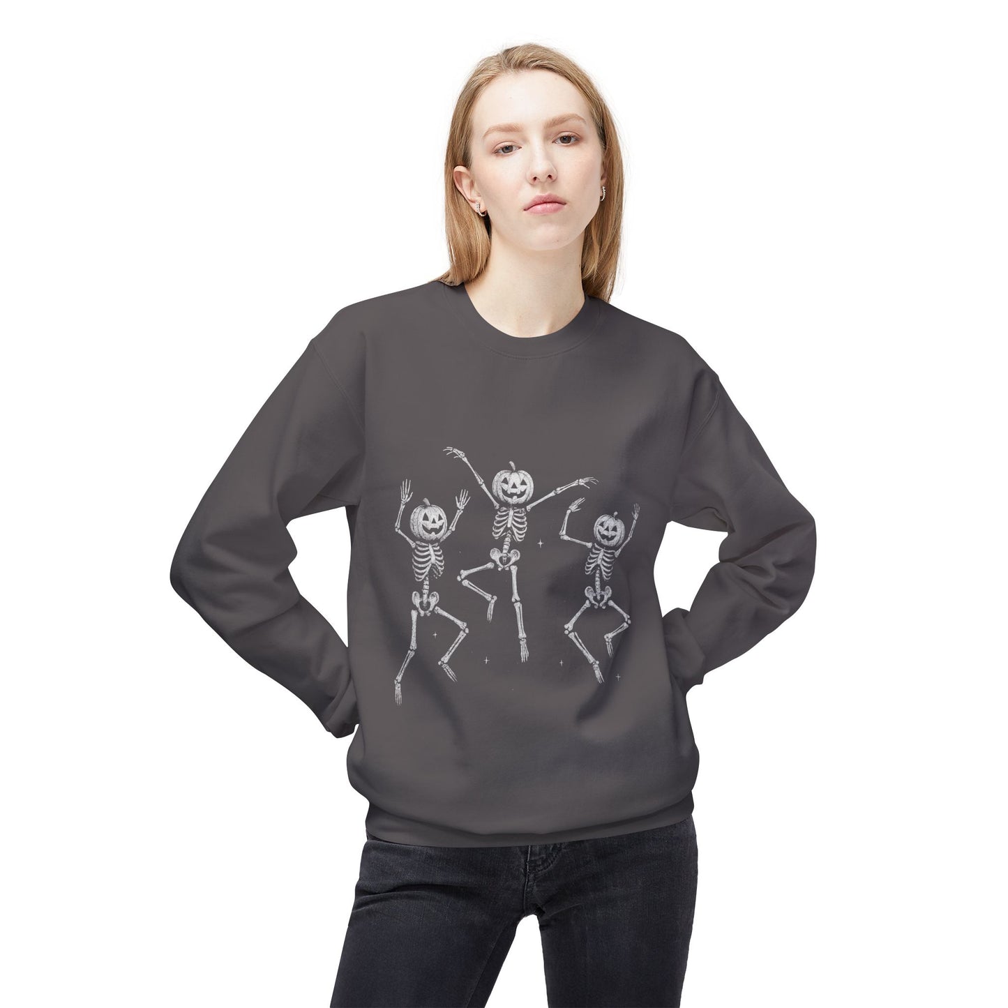 Chic Fleece Crewneck Sweatshirt - Cozy Unisex Pullover, Gift for Her/Him, Casual Layer, Perfect for Fall/Winter, Everyday Comfort