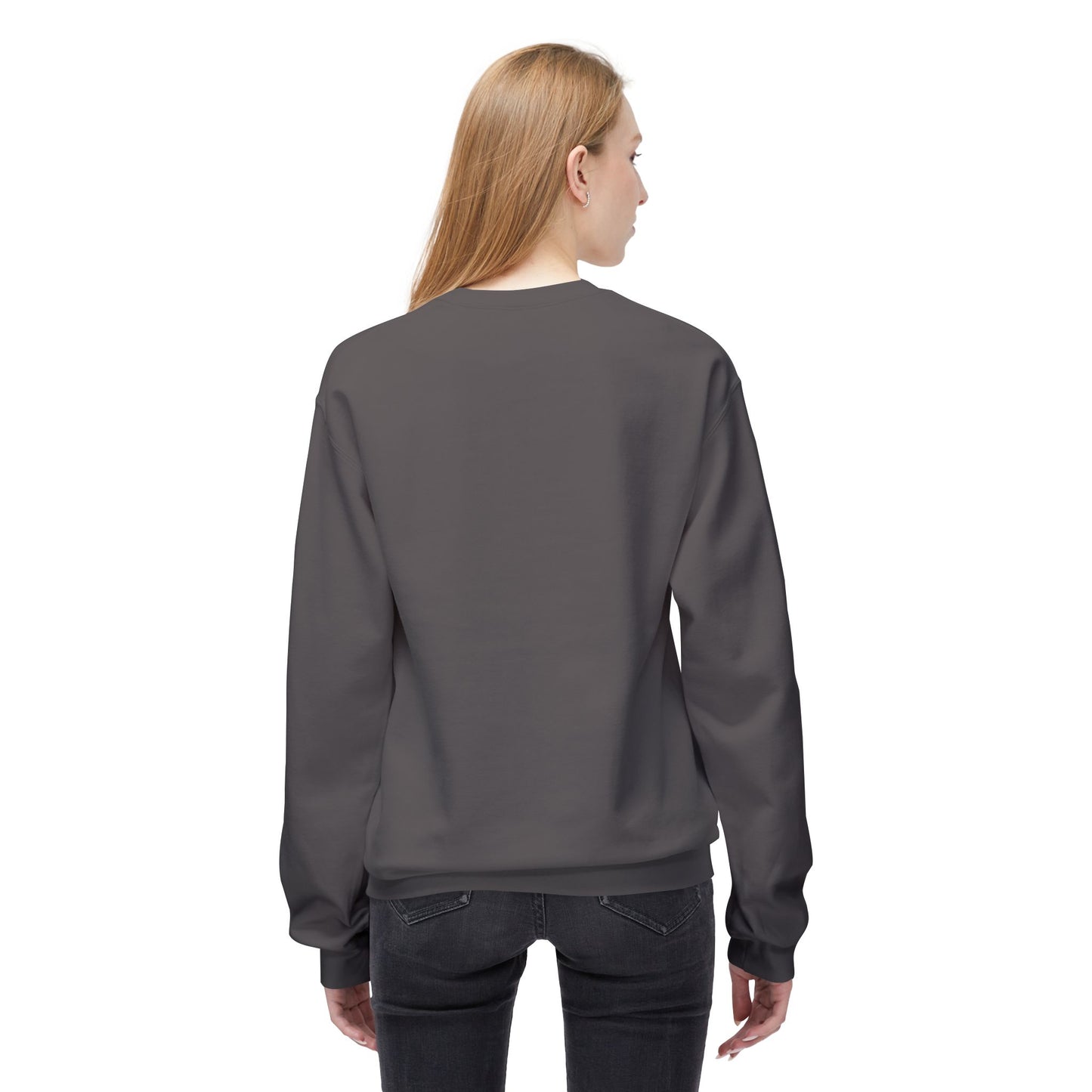 Chic Fleece Crewneck Sweatshirt - Cozy Unisex Pullover, Gift for Her/Him, Casual Layer, Perfect for Fall/Winter, Everyday Comfort