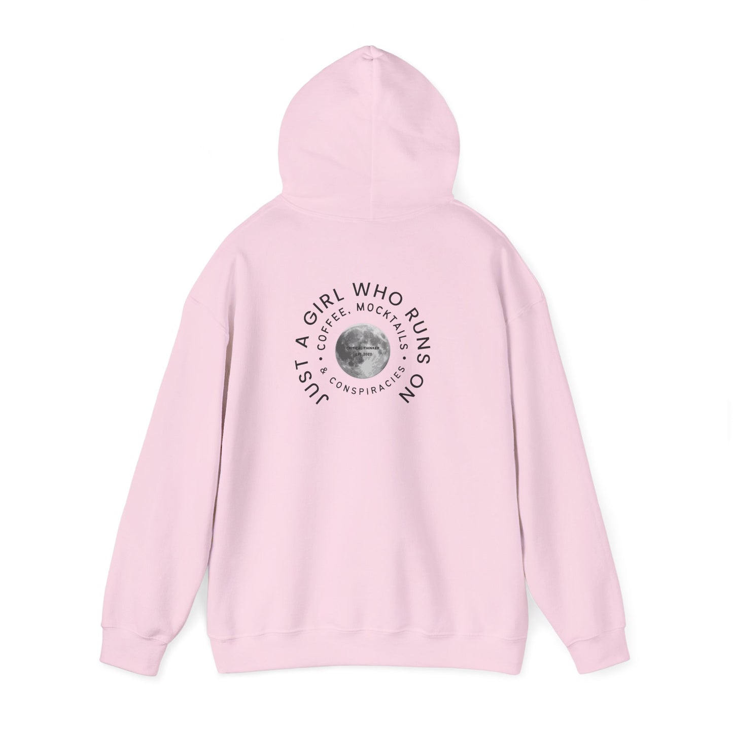 Just a Girl Who Runs Hoodie: Unisex Heavy Blend Sweatshirt, Cozy Gift, Activewear, Running Apparel, Fitness Motivation