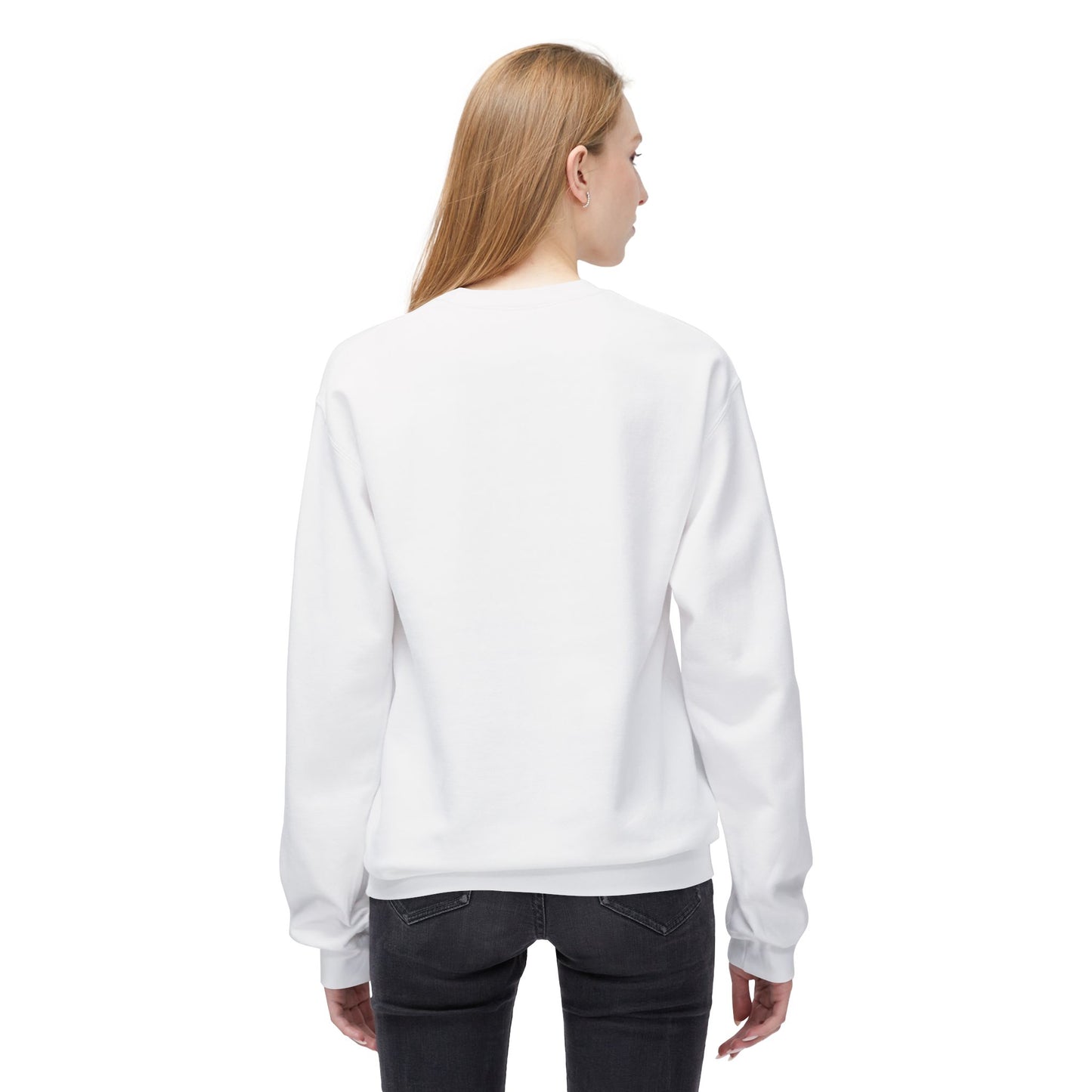 Chic Fleece Crewneck Sweatshirt - Cozy Unisex Pullover, Gift for Her/Him, Casual Layer, Perfect for Fall/Winter, Everyday Comfort