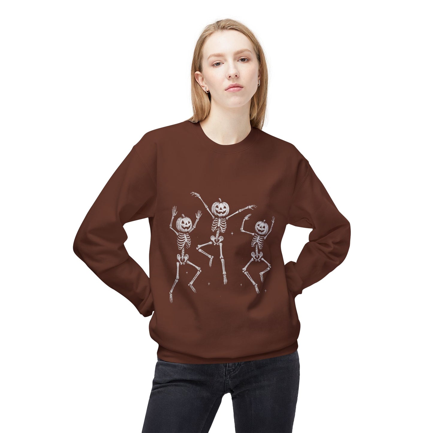 Chic Fleece Crewneck Sweatshirt - Cozy Unisex Pullover, Gift for Her/Him, Casual Layer, Perfect for Fall/Winter, Everyday Comfort