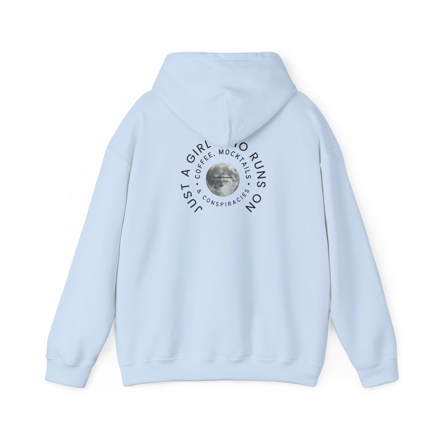 Just a Girl Who Runs Hoodie: Unisex Heavy Blend Sweatshirt, Cozy Gift, Activewear, Running Apparel, Fitness Motivation