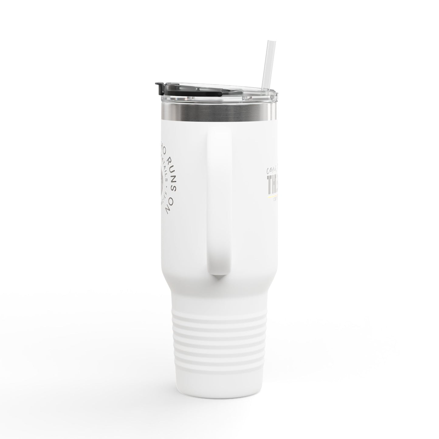 Insulated Travel Mug: Just a Girl Who Runs on Coffee | 40oz, Travel Mug, Stainless Steel, Gift for Coffee Lovers, Stylish Hydration, [...]