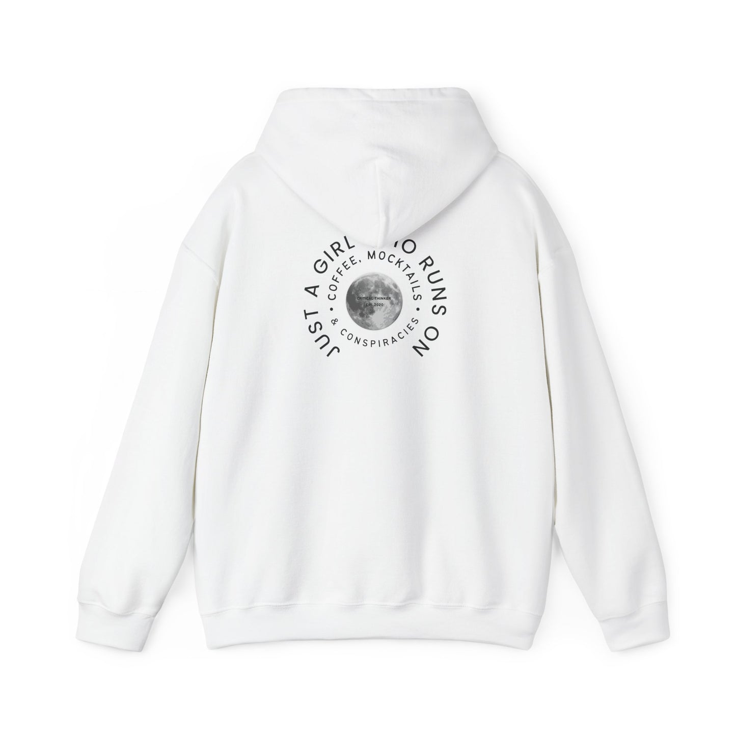 Just a Girl Who Runs Hoodie: Unisex Heavy Blend Sweatshirt, Cozy Gift, Activewear, Running Apparel, Fitness Motivation