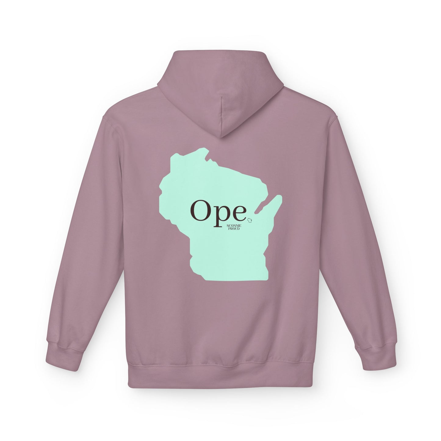 Wisconsin 'Ope' Midweight Hoodie | Comfy Unisex Fleece | Perfect for Casual Days, Gifts, or Gatherings
