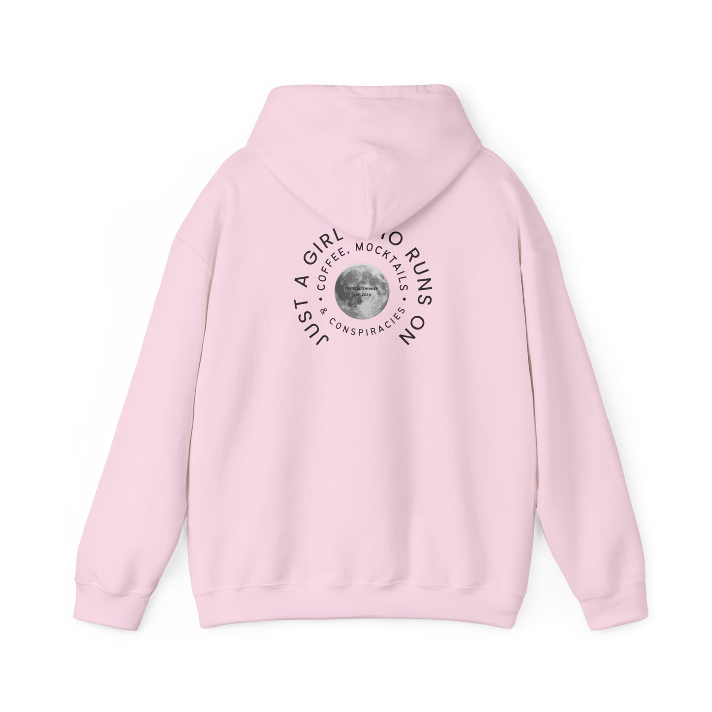 Just a Girl Who Runs Hoodie: Unisex Heavy Blend Sweatshirt, Cozy Gift, Activewear, Running Apparel, Fitness Motivation