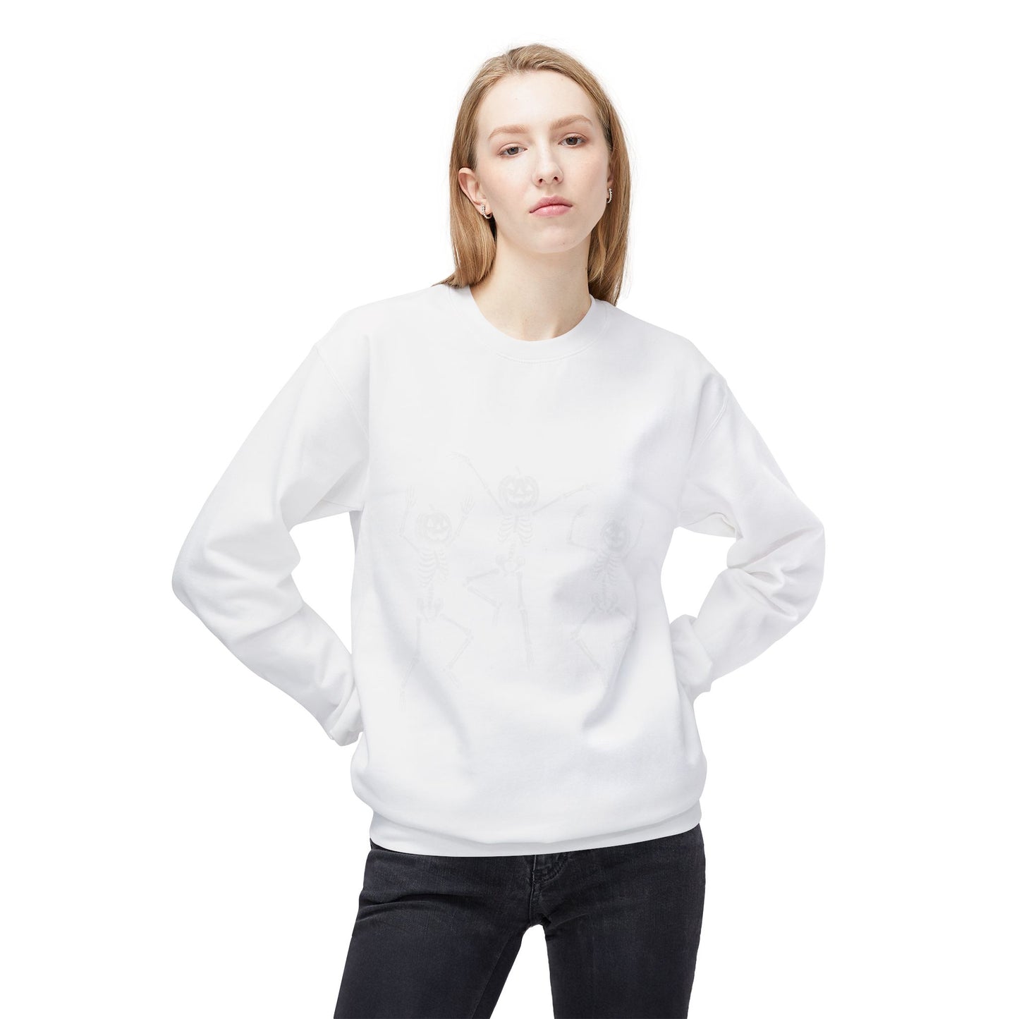 Chic Fleece Crewneck Sweatshirt - Cozy Unisex Pullover, Gift for Her/Him, Casual Layer, Perfect for Fall/Winter, Everyday Comfort