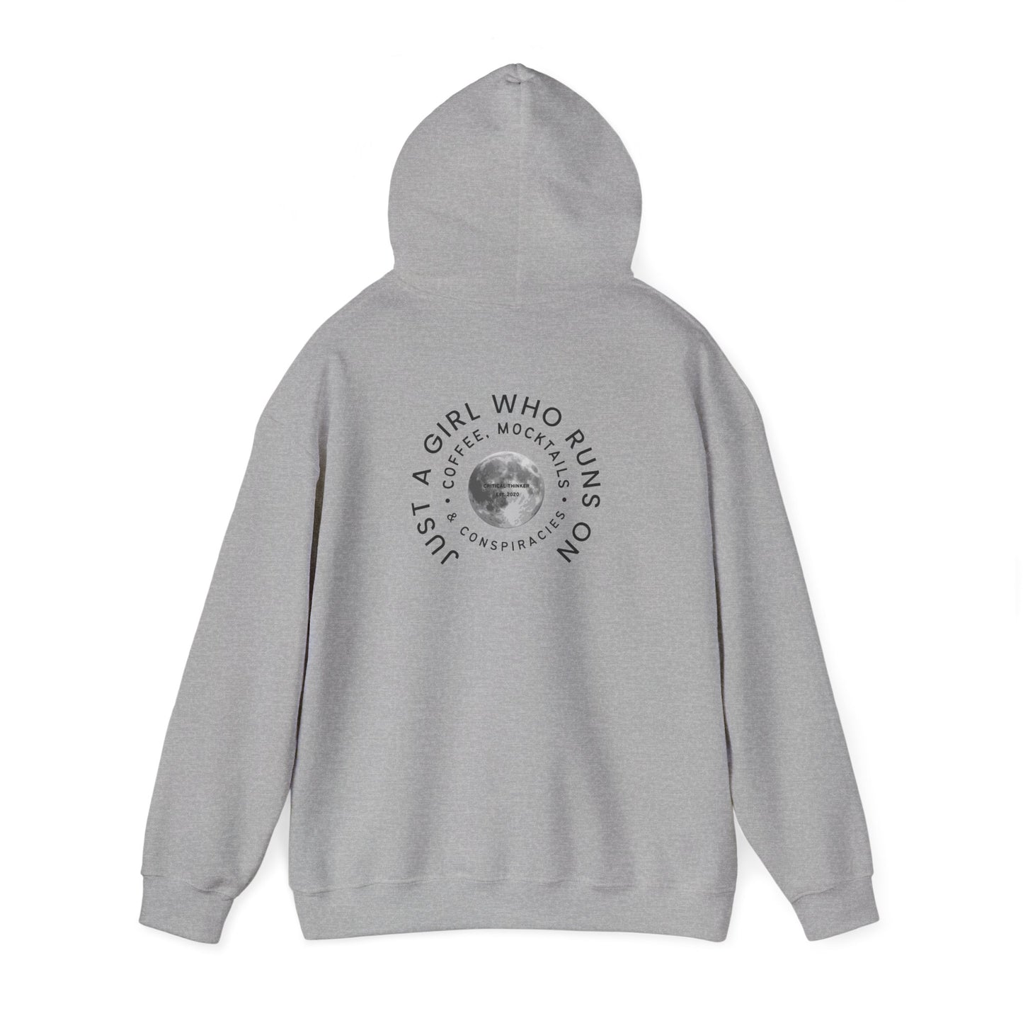 Just a Girl Who Runs Hoodie: Unisex Heavy Blend Sweatshirt, Cozy Gift, Activewear, Running Apparel, Fitness Motivation
