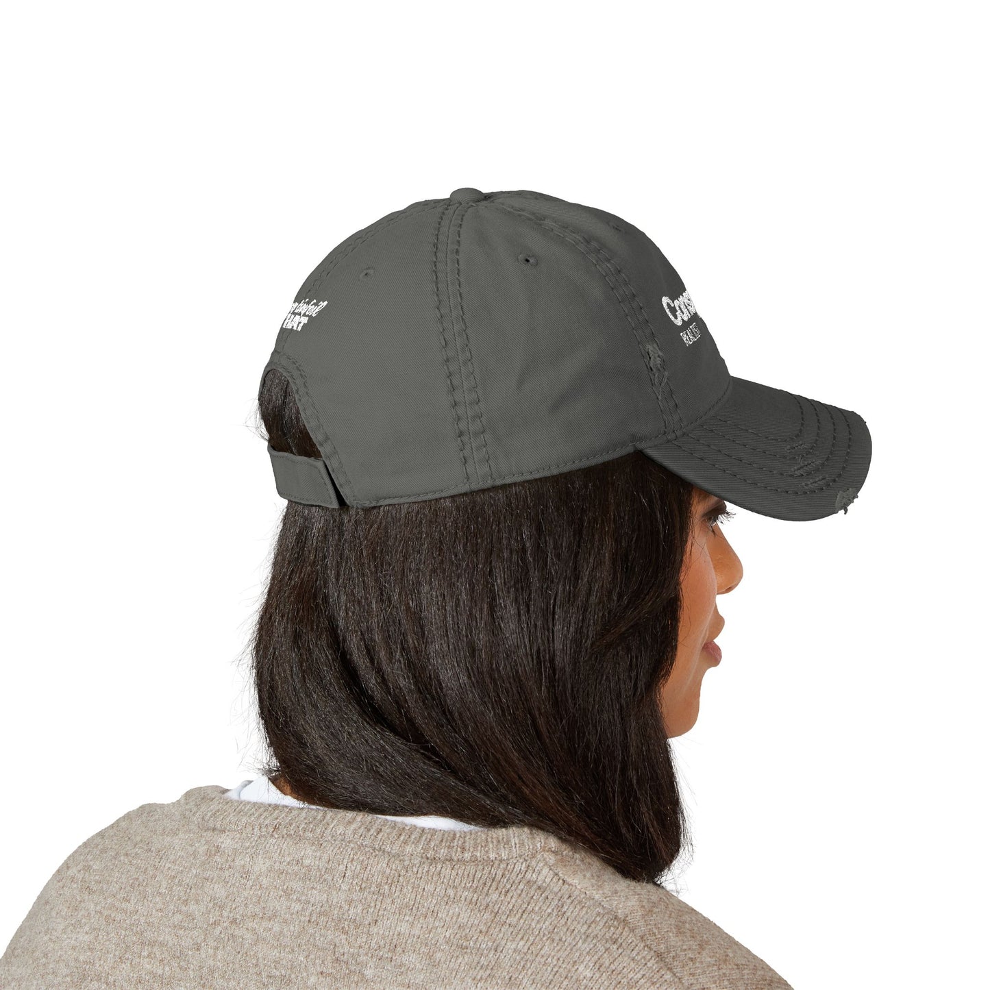 Distressed Dad Hat - Conspiracy Realist, My Tinfoil Hat - Casual Cap, Outdoor Hat, Gift for Dads, Funny Headwear, Trendy Fashion