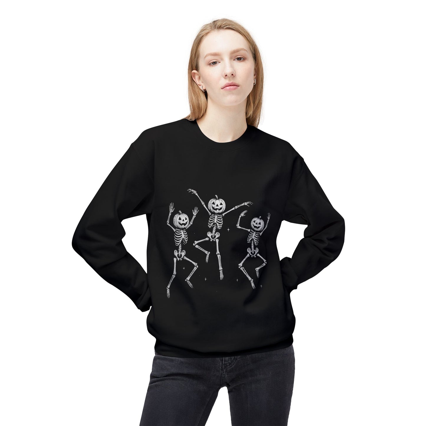 Chic Fleece Crewneck Sweatshirt - Cozy Unisex Pullover, Gift for Her/Him, Casual Layer, Perfect for Fall/Winter, Everyday Comfort