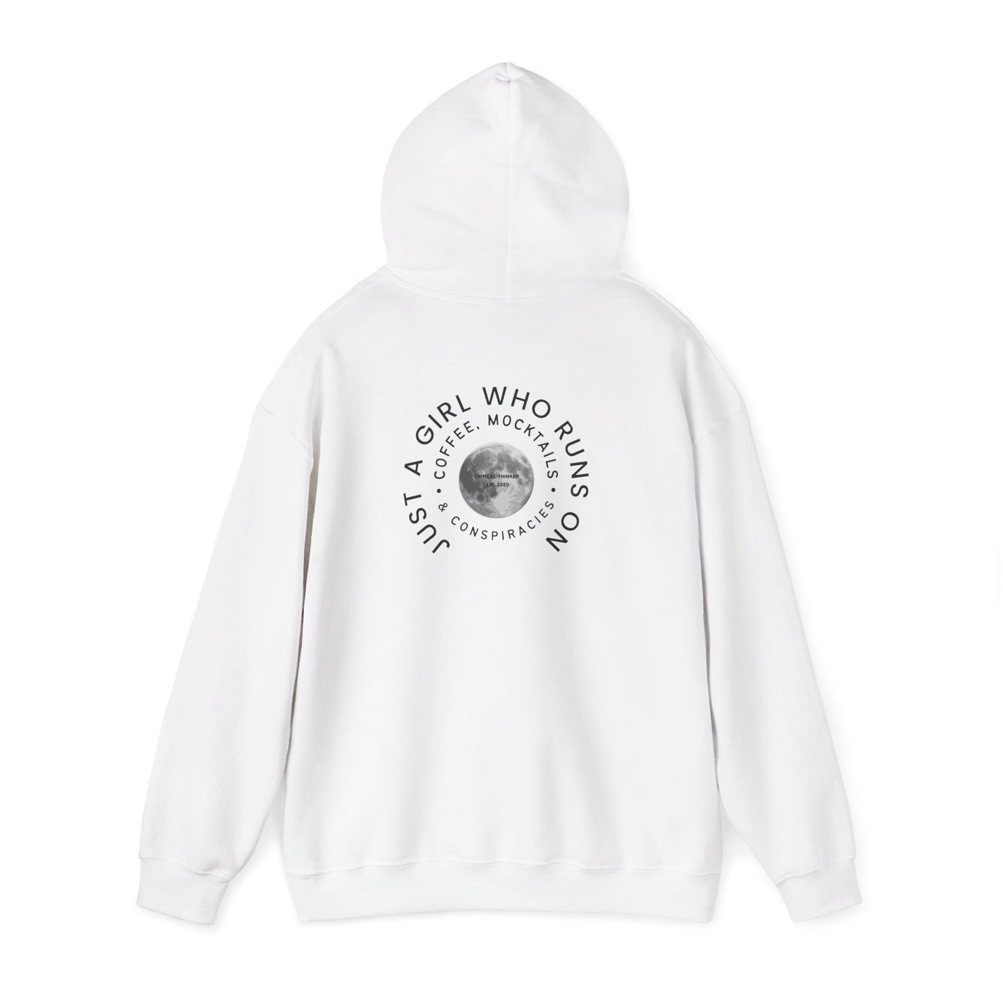 Just a Girl Who Runs Hoodie: Unisex Heavy Blend Sweatshirt, Cozy Gift, Activewear, Running Apparel, Fitness Motivation