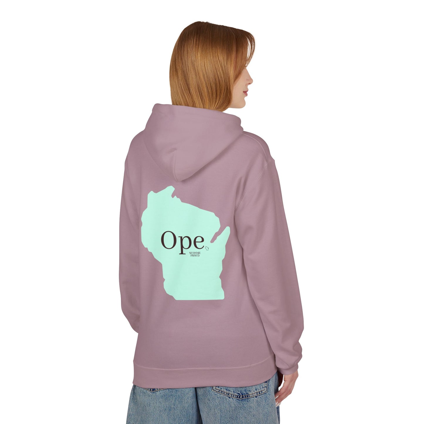 Wisconsin 'Ope' Midweight Hoodie | Comfy Unisex Fleece | Perfect for Casual Days, Gifts, or Gatherings