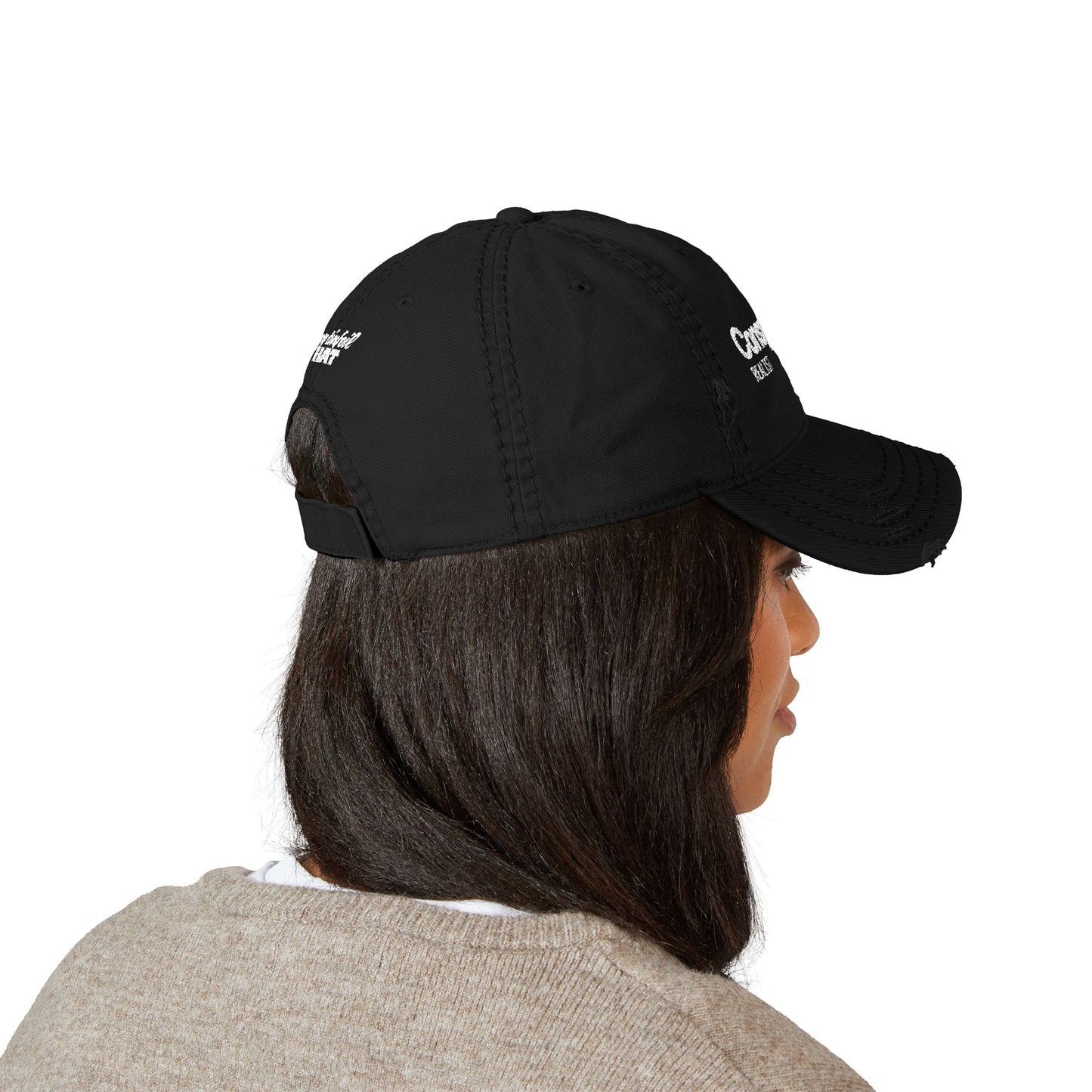 Distressed Dad Hat - Conspiracy Realist, My Tinfoil Hat - Casual Cap, Outdoor Hat, Gift for Dads, Funny Headwear, Trendy Fashion