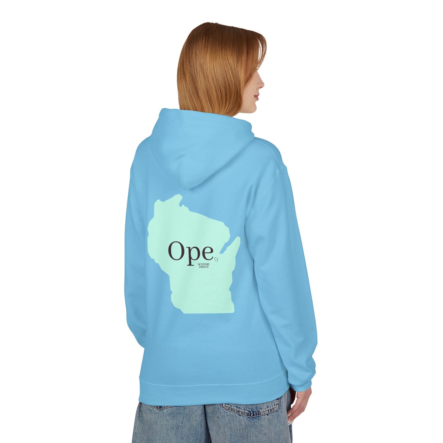 Wisconsin 'Ope' Midweight Hoodie | Comfy Unisex Fleece | Perfect for Casual Days, Gifts, or Gatherings