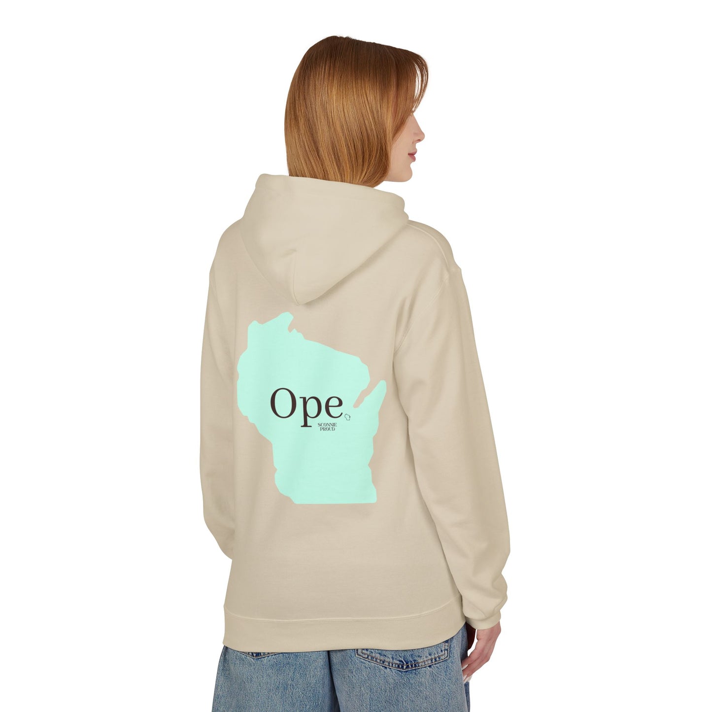 Wisconsin 'Ope' Midweight Hoodie | Comfy Unisex Fleece | Perfect for Casual Days, Gifts, or Gatherings