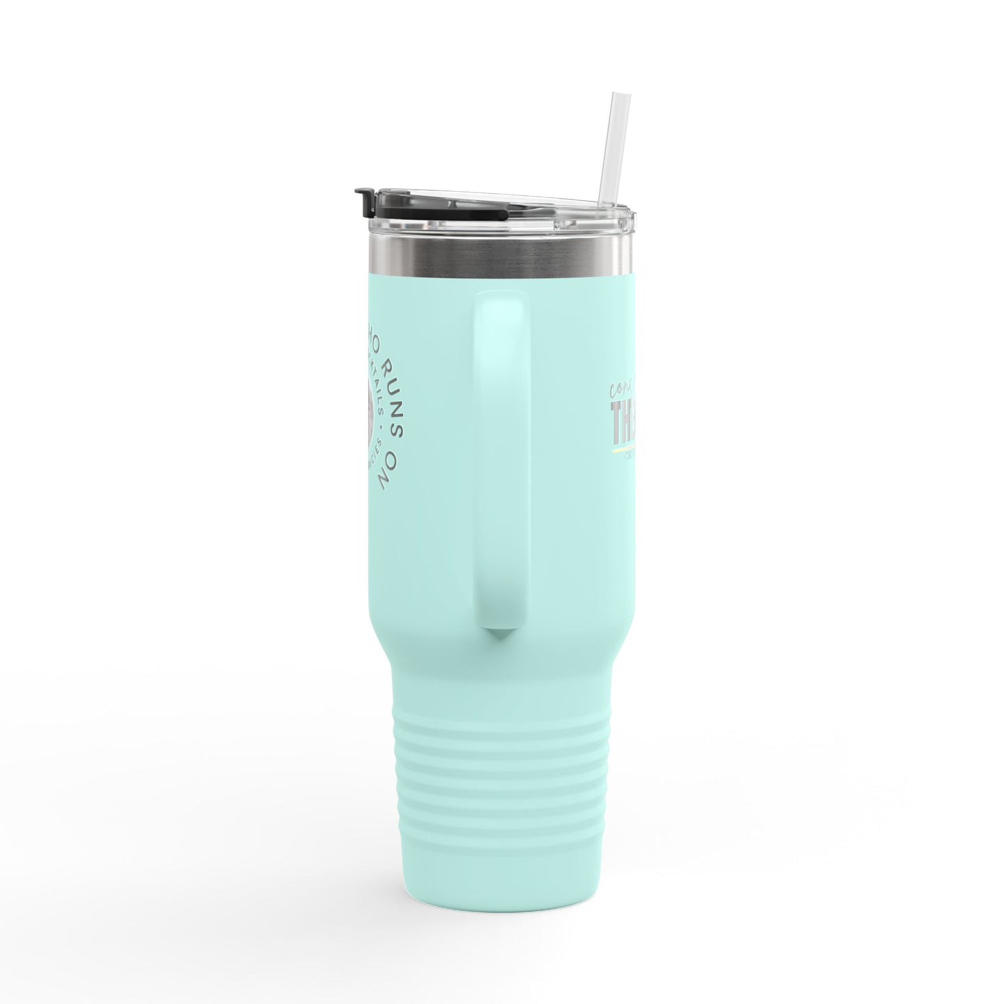 Insulated Travel Mug: Just a Girl Who Runs on Coffee | 40oz, Travel Mug, Stainless Steel, Gift for Coffee Lovers, Stylish Hydration, [...]