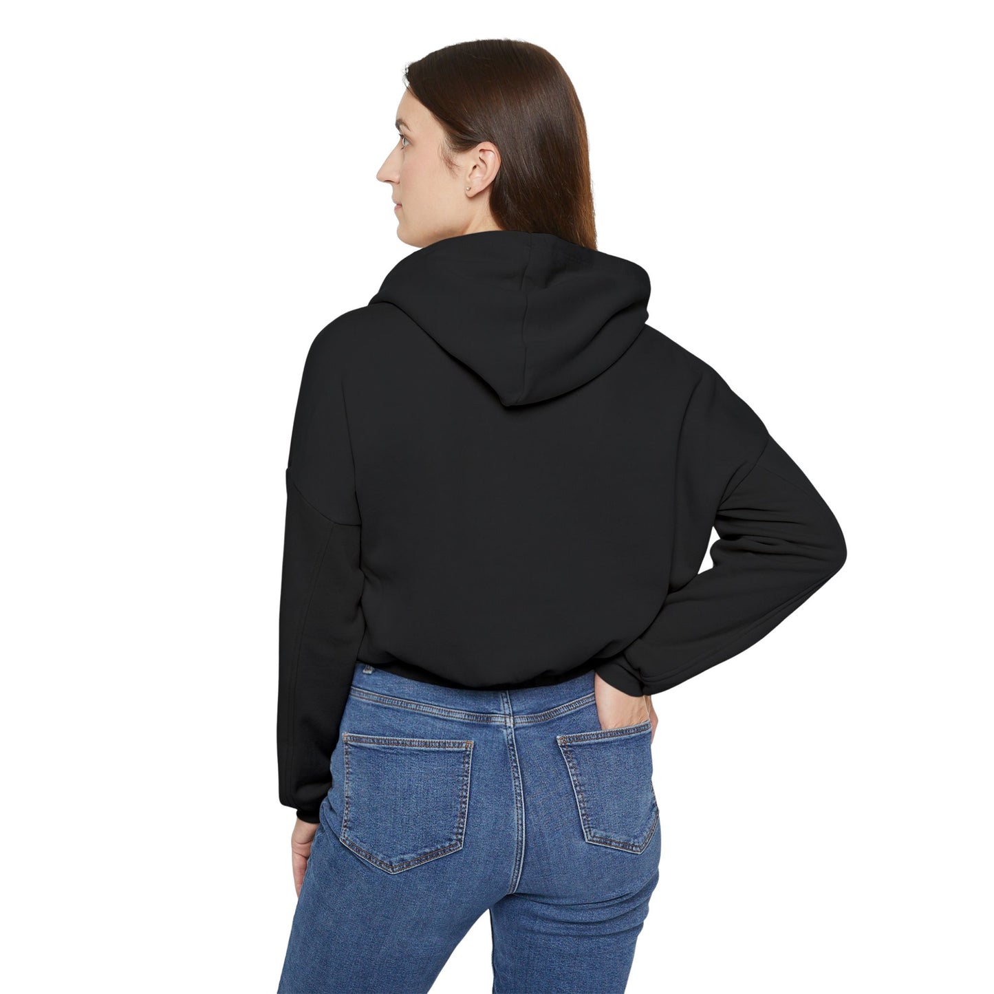 Halloween Graphic Cinched Hoodie for Women, Cozy Sweater, Casual Wear, Spooky Season Fashion, Halloween Costume Alternative