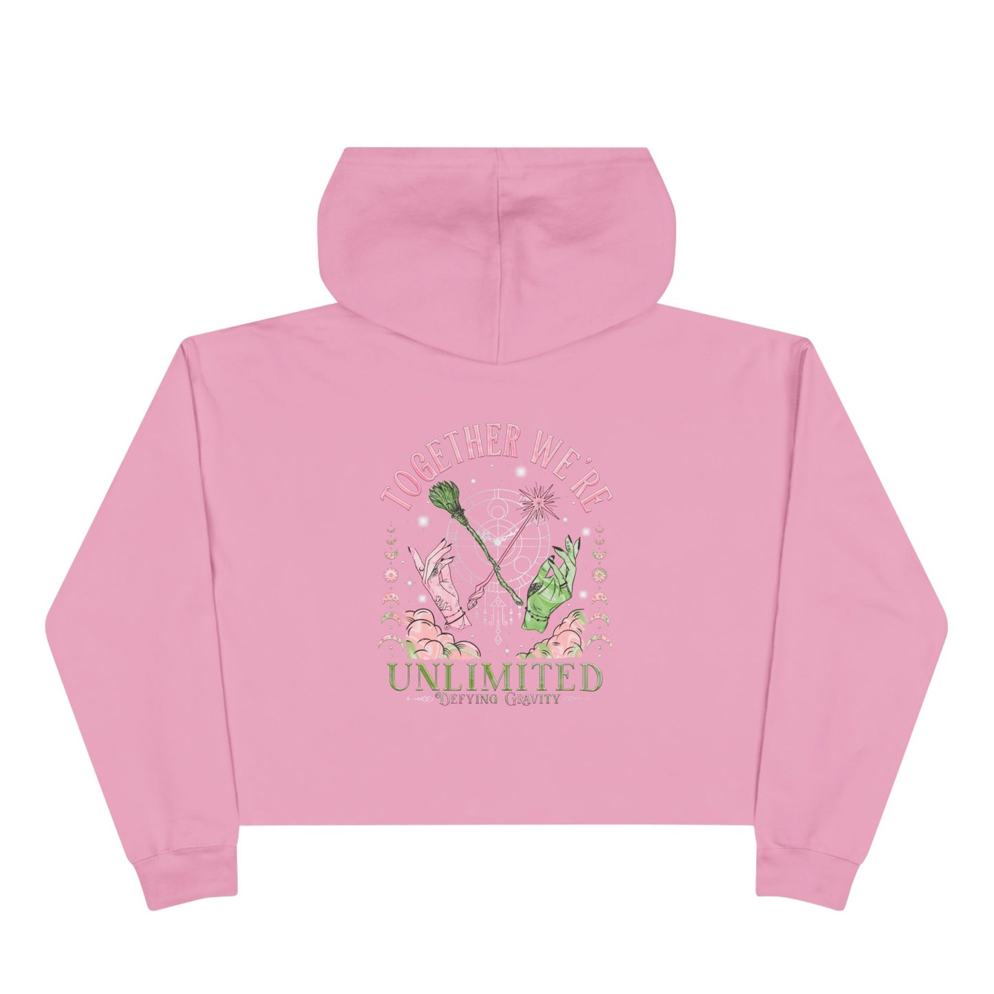 Team Glinda Crop Hoodie - Stylish Bulk Hoodie, Unique Gym Wear, Trendy Fashion Sweatshirt, Gift for Friends, Motivational Apparel