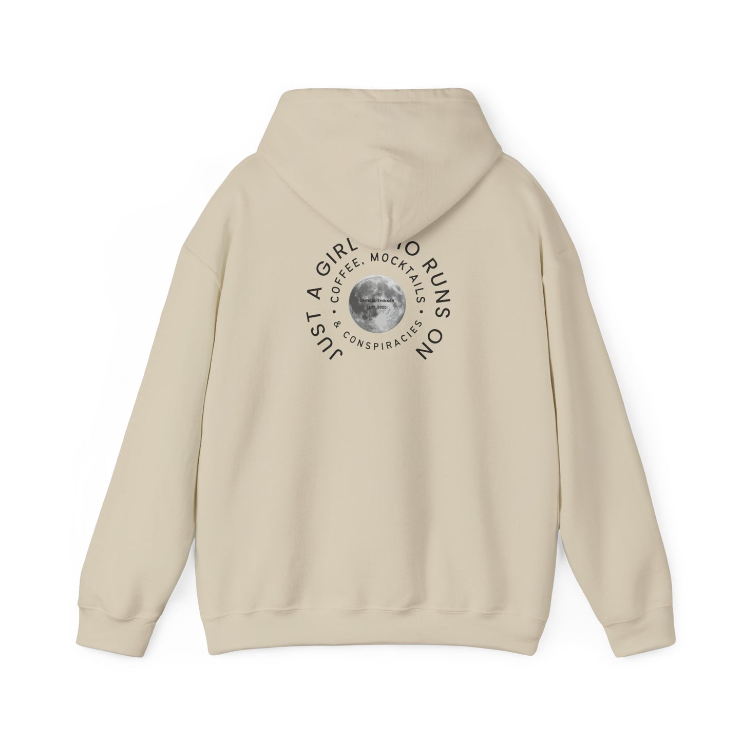Just a Girl Who Runs Hoodie: Unisex Heavy Blend Sweatshirt, Cozy Gift, Activewear, Running Apparel, Fitness Motivation