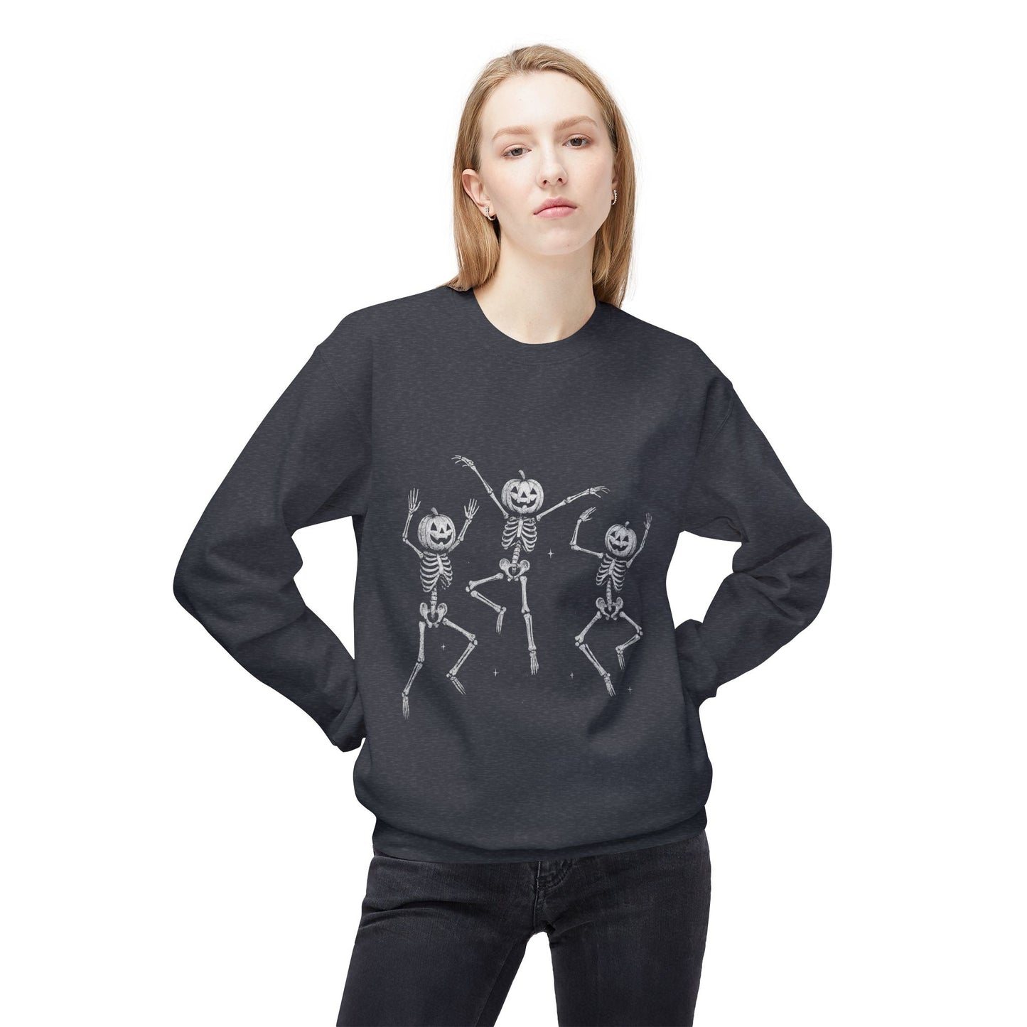 Chic Fleece Crewneck Sweatshirt - Cozy Unisex Pullover, Gift for Her/Him, Casual Layer, Perfect for Fall/Winter, Everyday Comfort