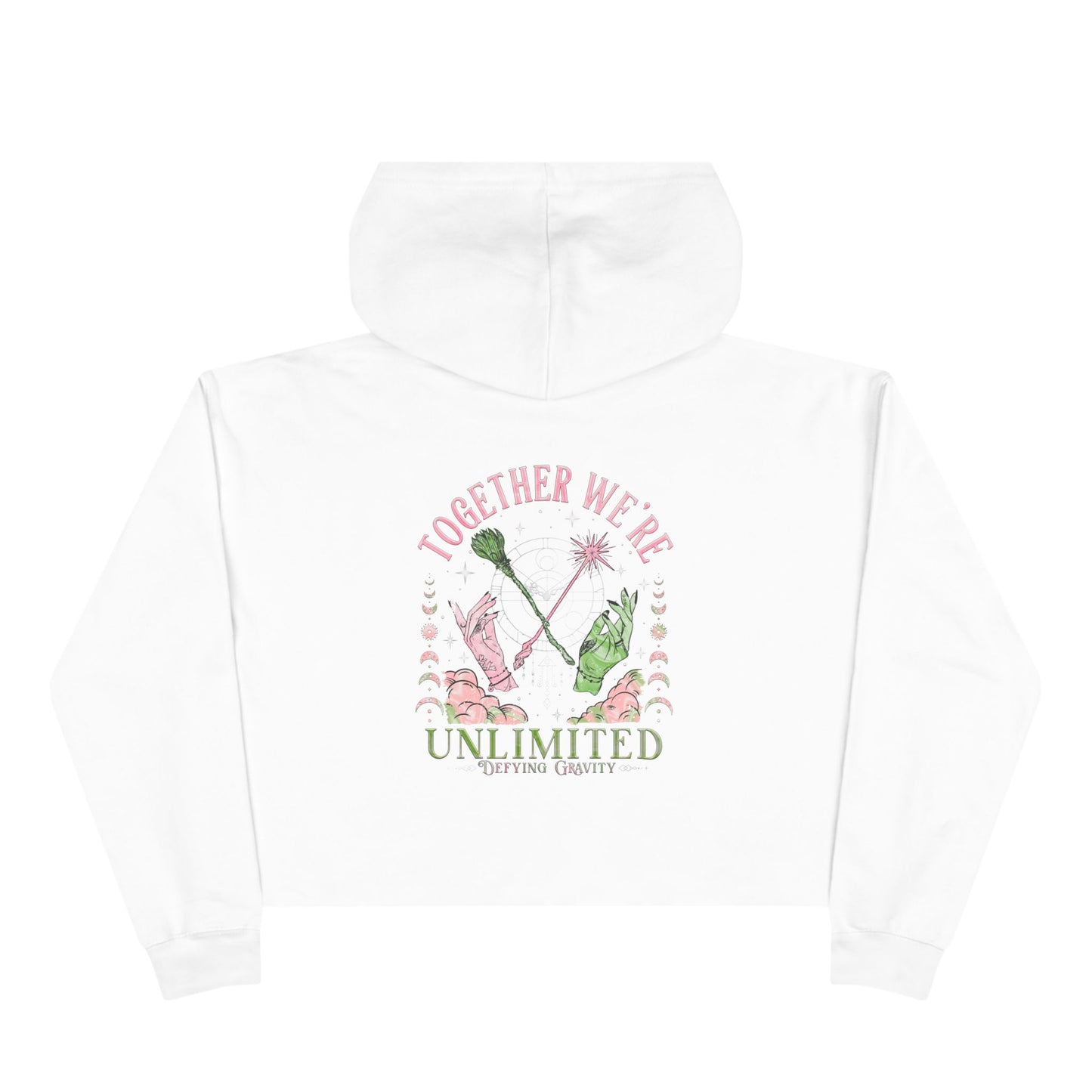 Team Glinda Crop Hoodie - Stylish Bulk Hoodie, Unique Gym Wear, Trendy Fashion Sweatshirt, Gift for Friends, Motivational Apparel