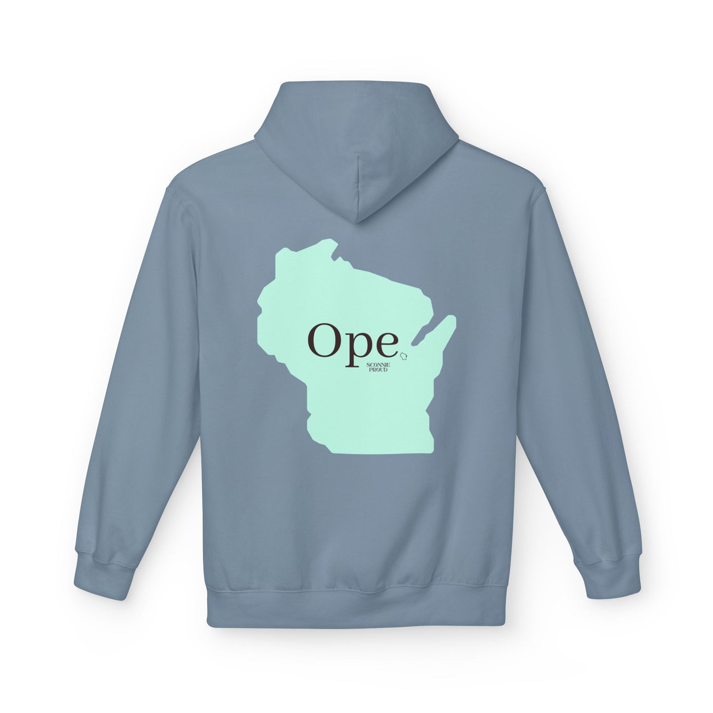 Wisconsin 'Ope' Midweight Hoodie | Comfy Unisex Fleece | Perfect for Casual Days, Gifts, or Gatherings