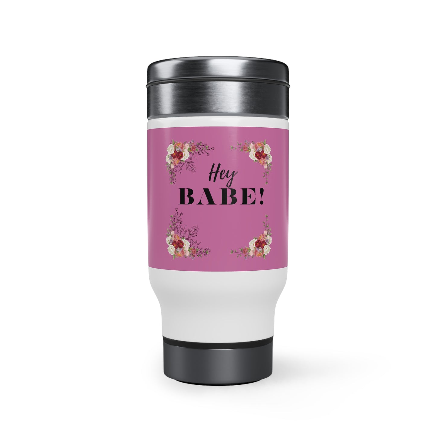 Stainless Steel Travel Mug with Handle, 14oz