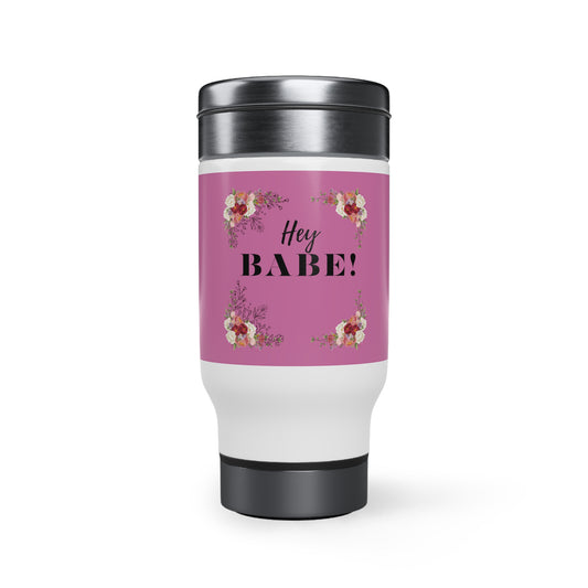 Stainless Steel Travel Mug with Handle, 14oz