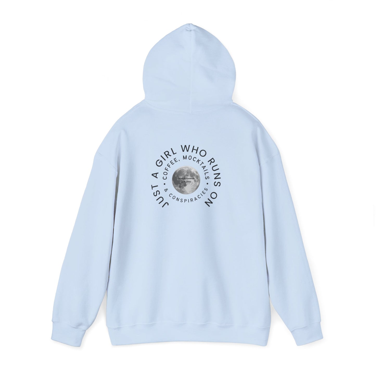 Just a Girl Who Runs Hoodie: Unisex Heavy Blend Sweatshirt, Cozy Gift, Activewear, Running Apparel, Fitness Motivation