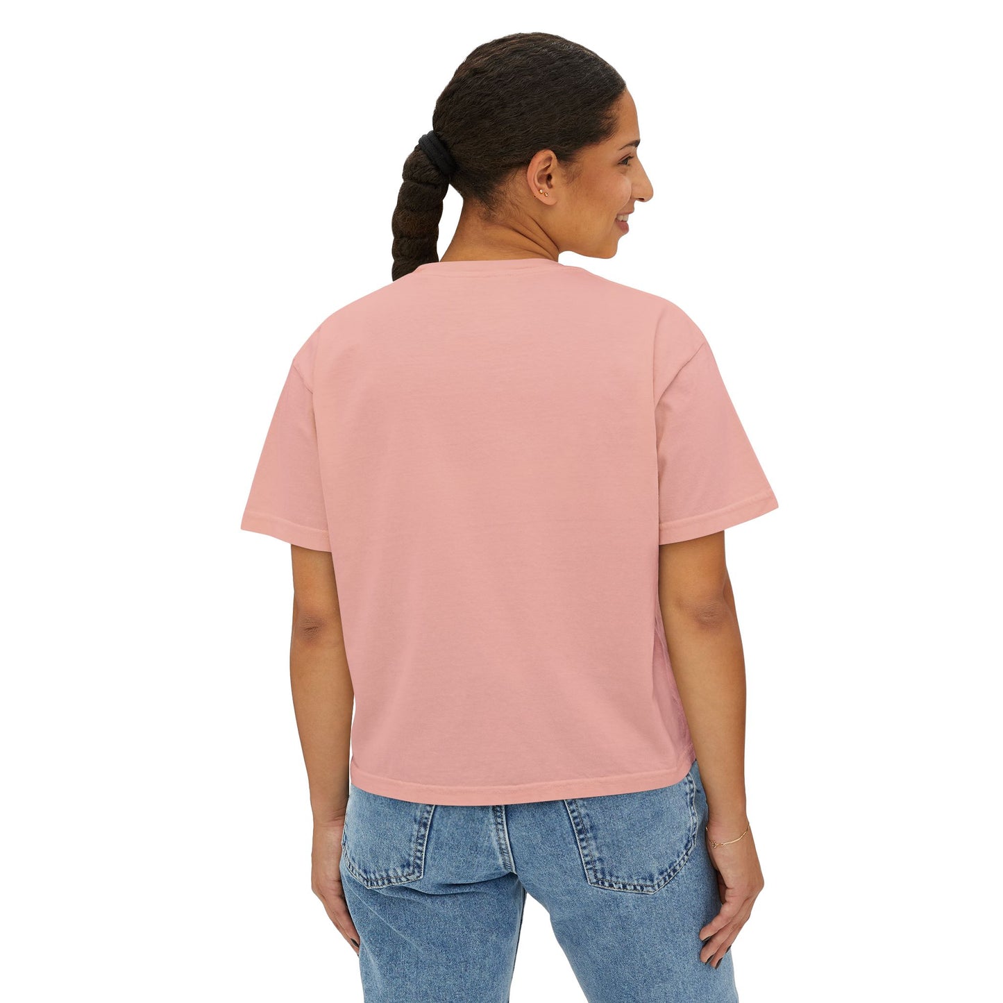 Spooky Skeleton Women's Boxy Tee, Halloween Shirt, Casual Fall Tee, Graphic Top, Trendy Outfit