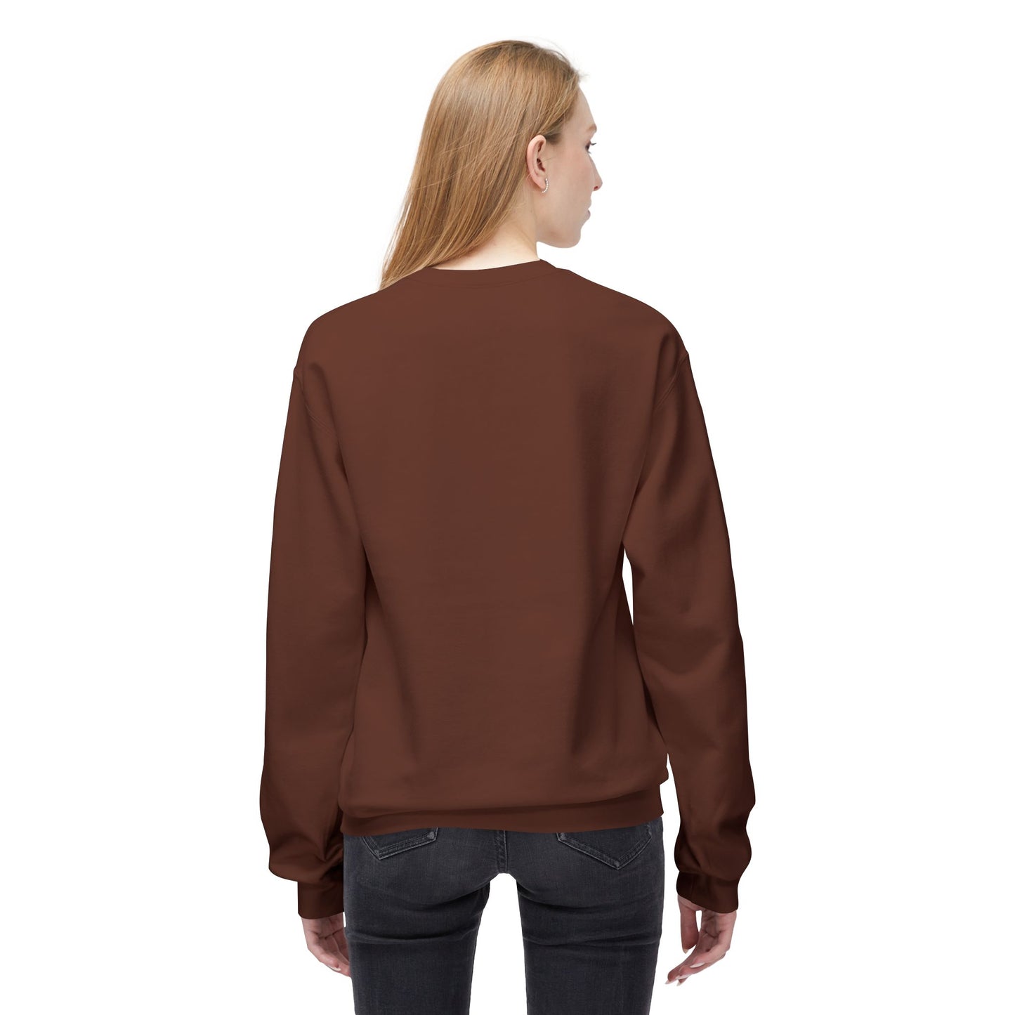 Chic Fleece Crewneck Sweatshirt - Cozy Unisex Pullover, Gift for Her/Him, Casual Layer, Perfect for Fall/Winter, Everyday Comfort