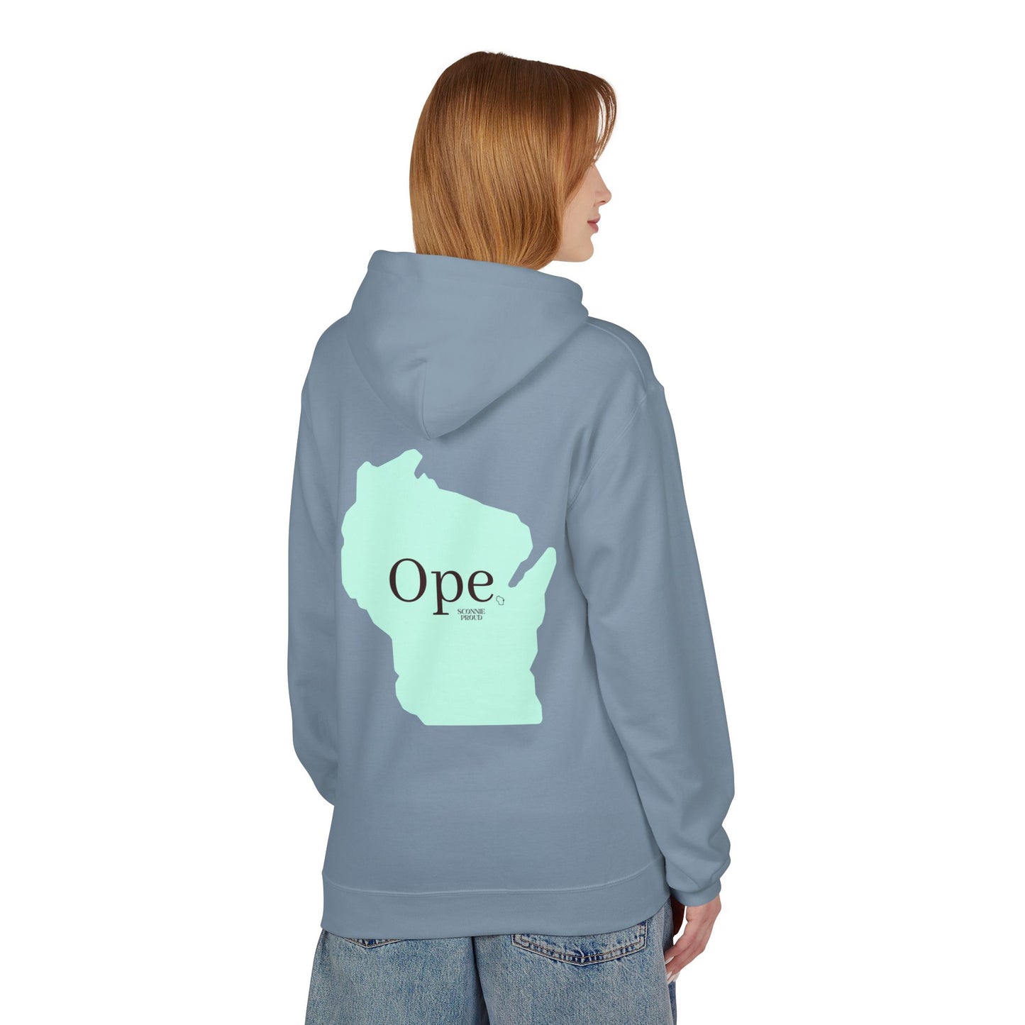 Wisconsin 'Ope' Midweight Hoodie | Comfy Unisex Fleece | Perfect for Casual Days, Gifts, or Gatherings