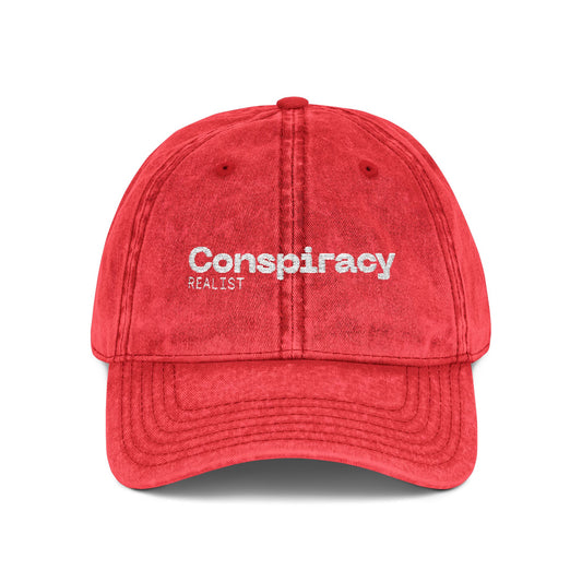 Vintage Embroidered Cap, Trendy Baseball Hat, Cool Gift for Friends, Stylish Accessory, Perfect for Outdoor Activities, Conspiracy Theme