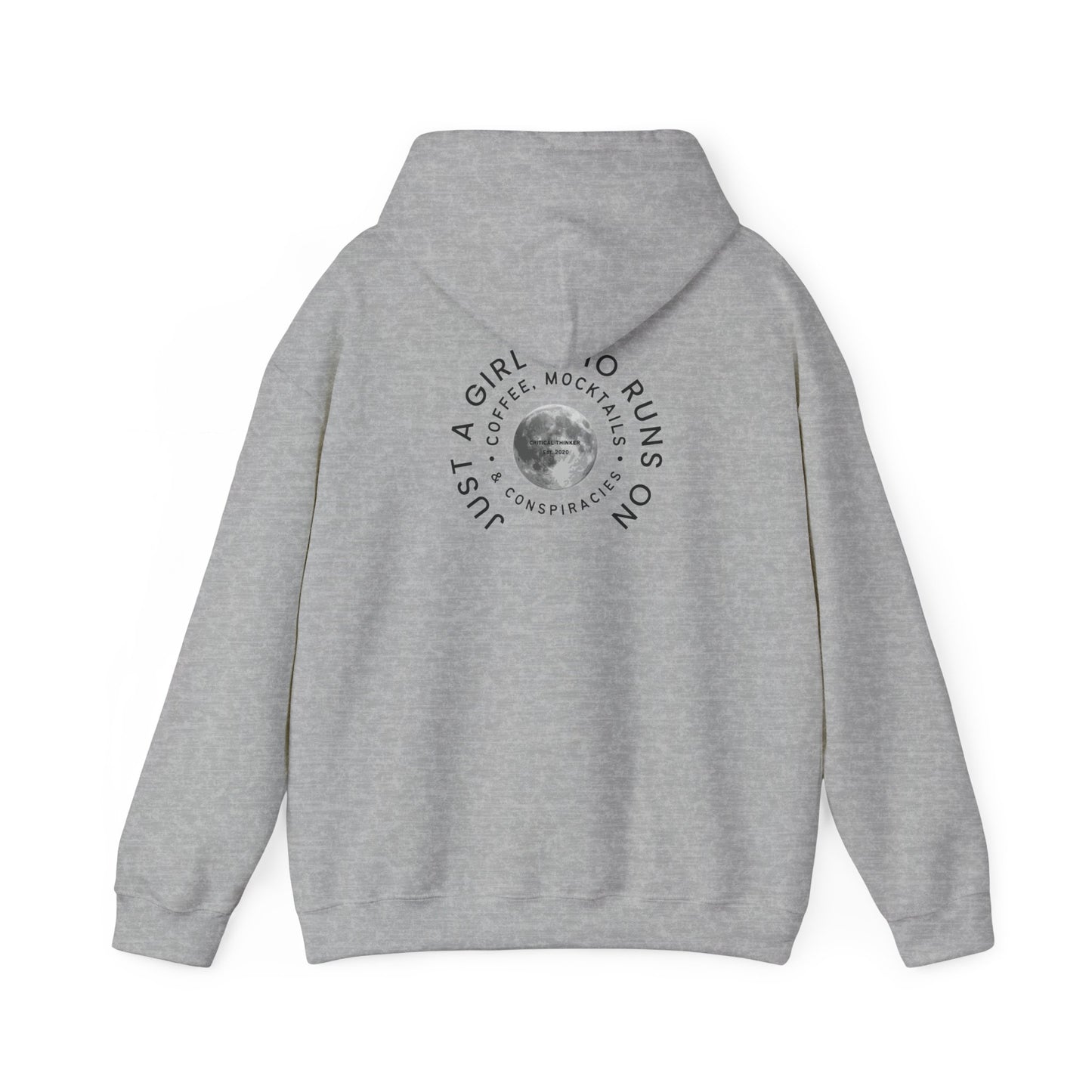 Just a Girl Who Runs Hoodie: Unisex Heavy Blend Sweatshirt, Cozy Gift, Activewear, Running Apparel, Fitness Motivation