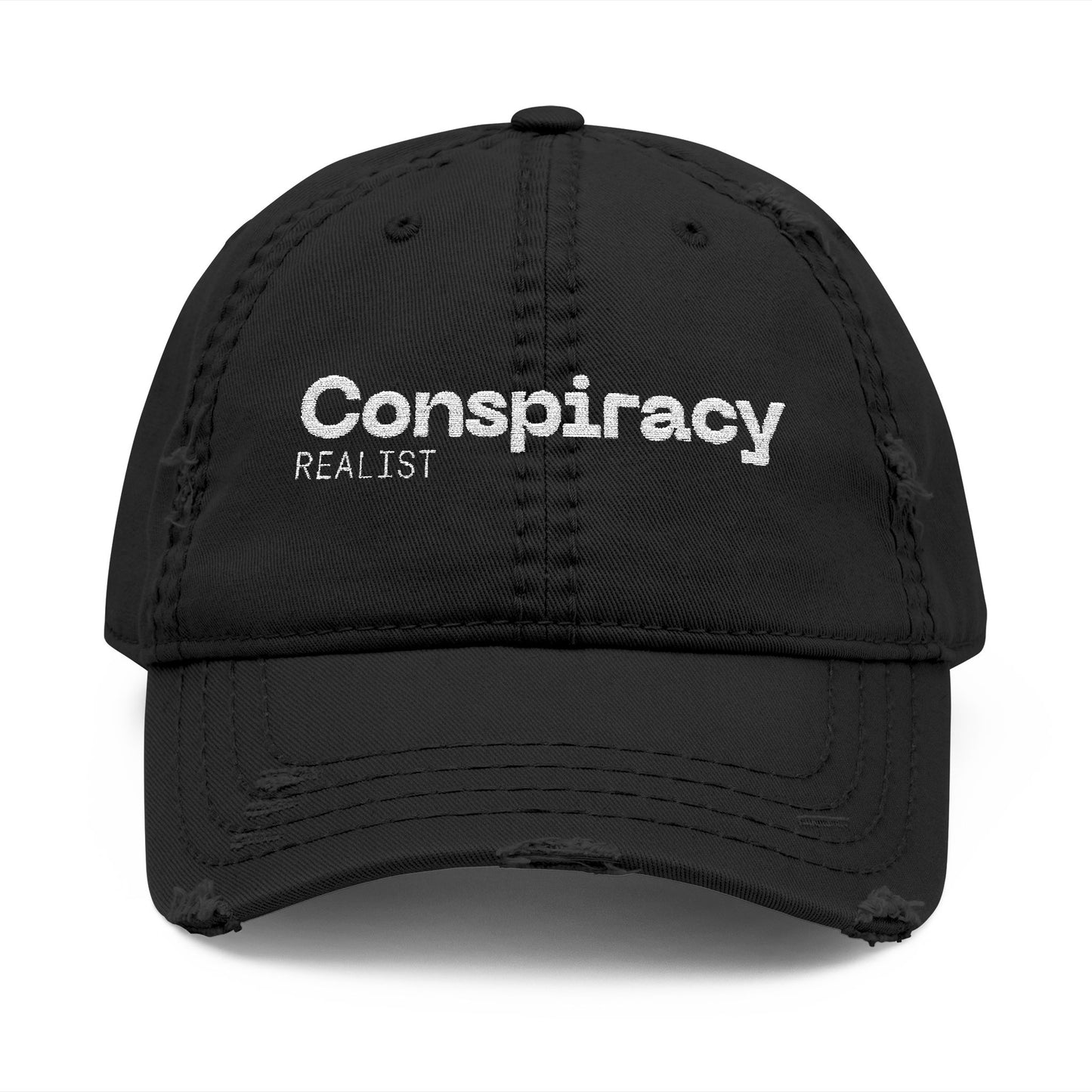 Distressed Dad Hat - Conspiracy Realist, My Tinfoil Hat - Casual Cap, Outdoor Hat, Gift for Dads, Funny Headwear, Trendy Fashion