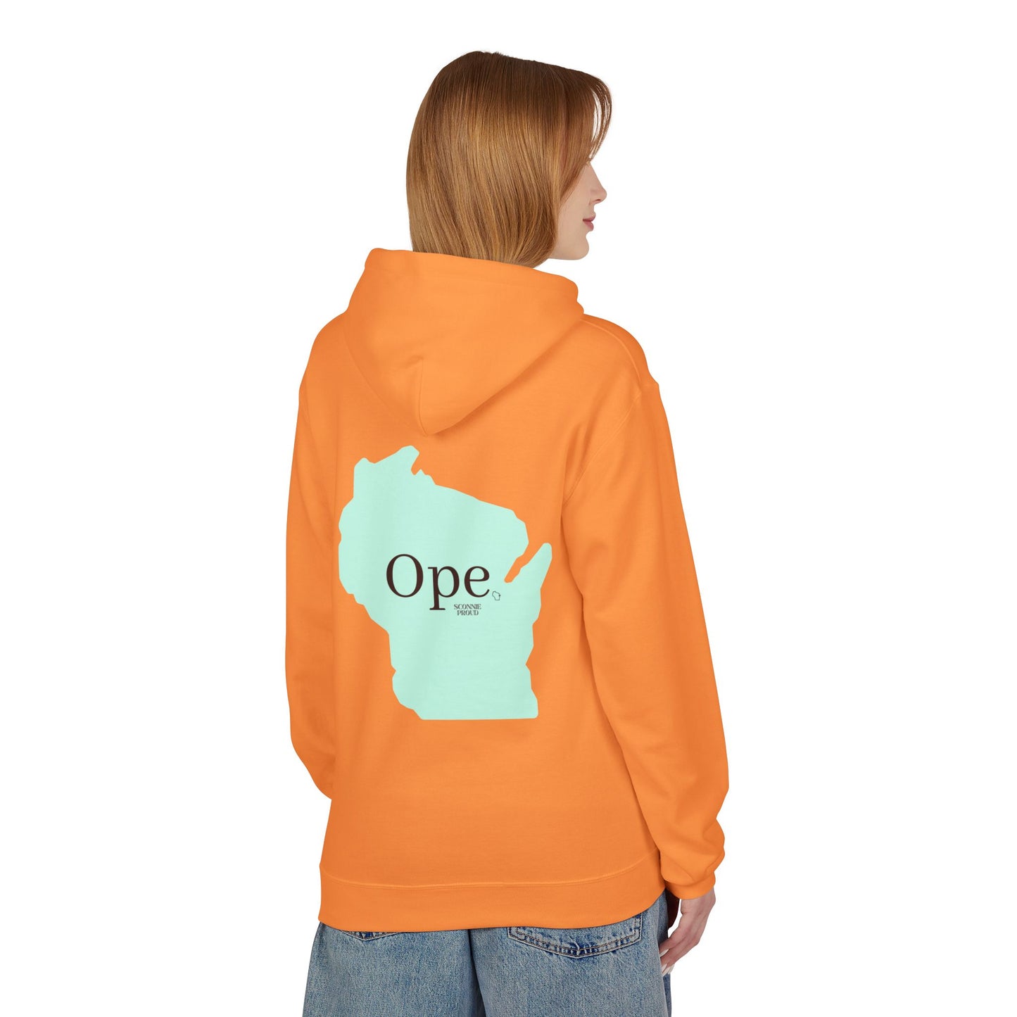 Wisconsin 'Ope' Midweight Hoodie | Comfy Unisex Fleece | Perfect for Casual Days, Gifts, or Gatherings