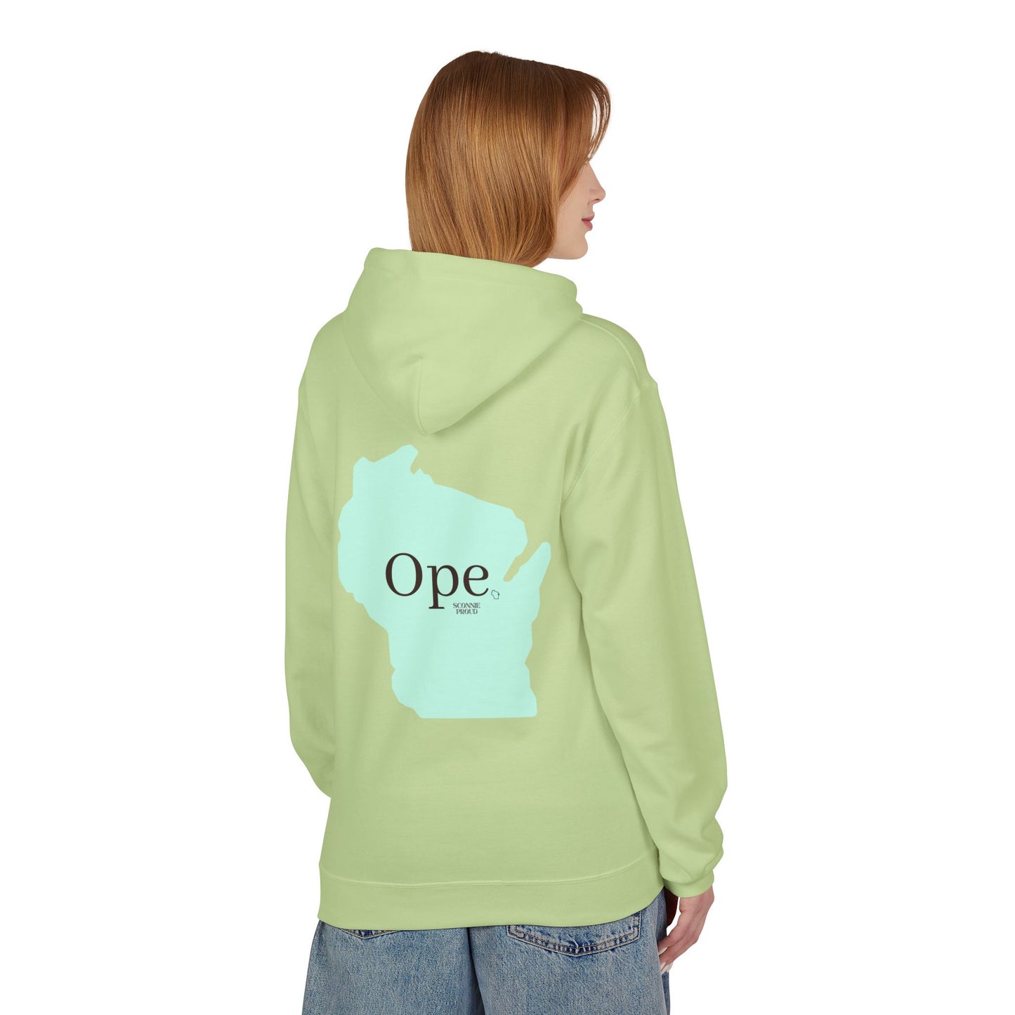 Wisconsin 'Ope' Midweight Hoodie | Comfy Unisex Fleece | Perfect for Casual Days, Gifts, or Gatherings