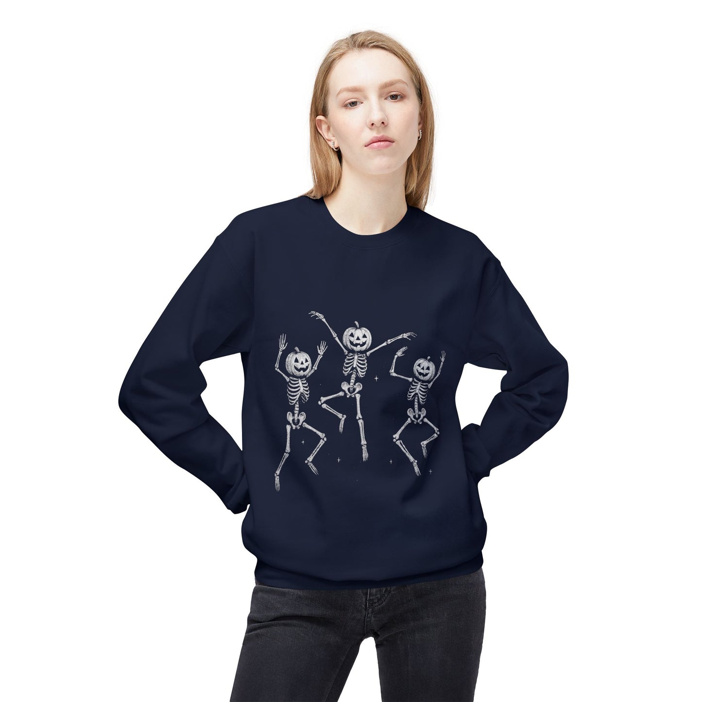 Chic Fleece Crewneck Sweatshirt - Cozy Unisex Pullover, Gift for Her/Him, Casual Layer, Perfect for Fall/Winter, Everyday Comfort