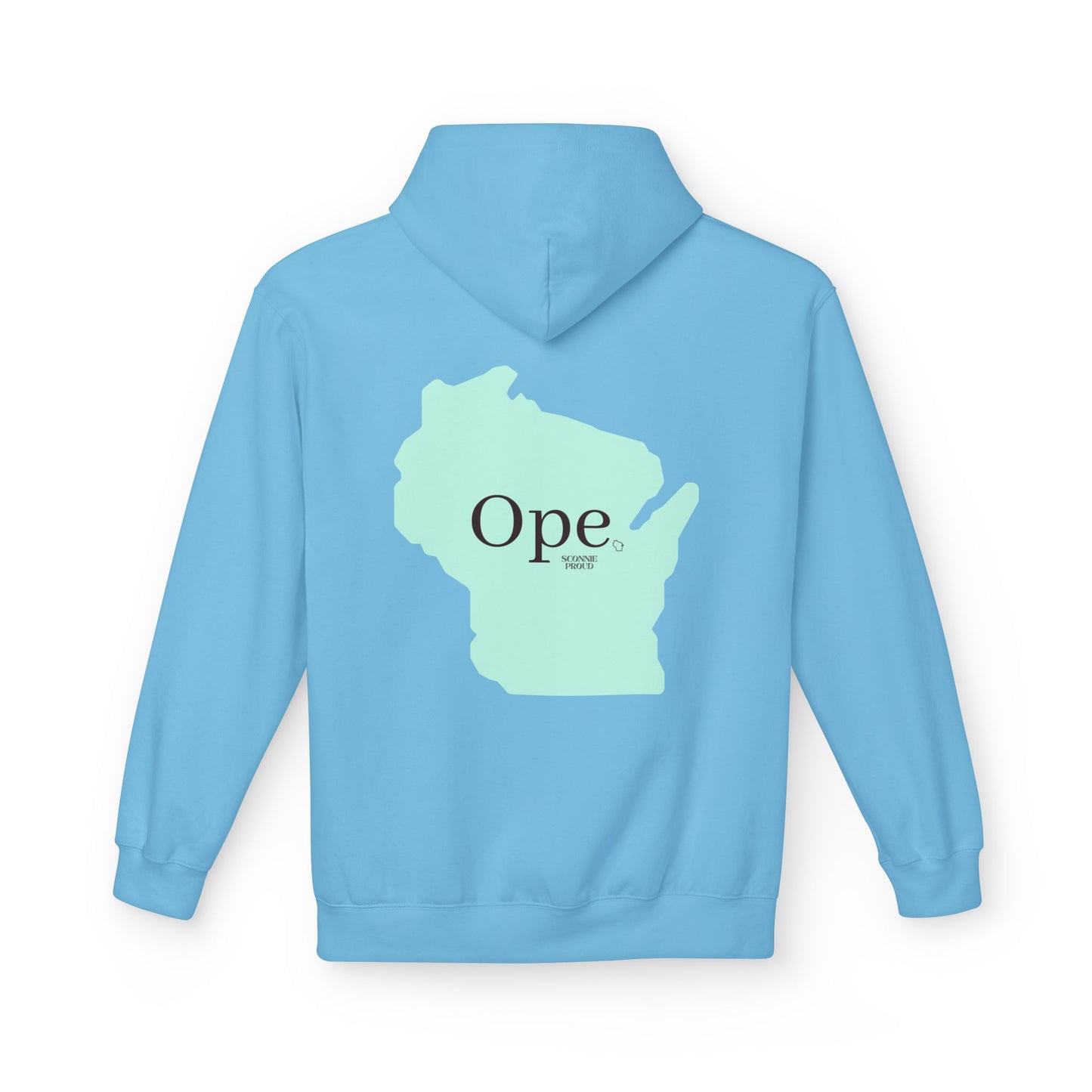 Wisconsin 'Ope' Midweight Hoodie | Comfy Unisex Fleece | Perfect for Casual Days, Gifts, or Gatherings